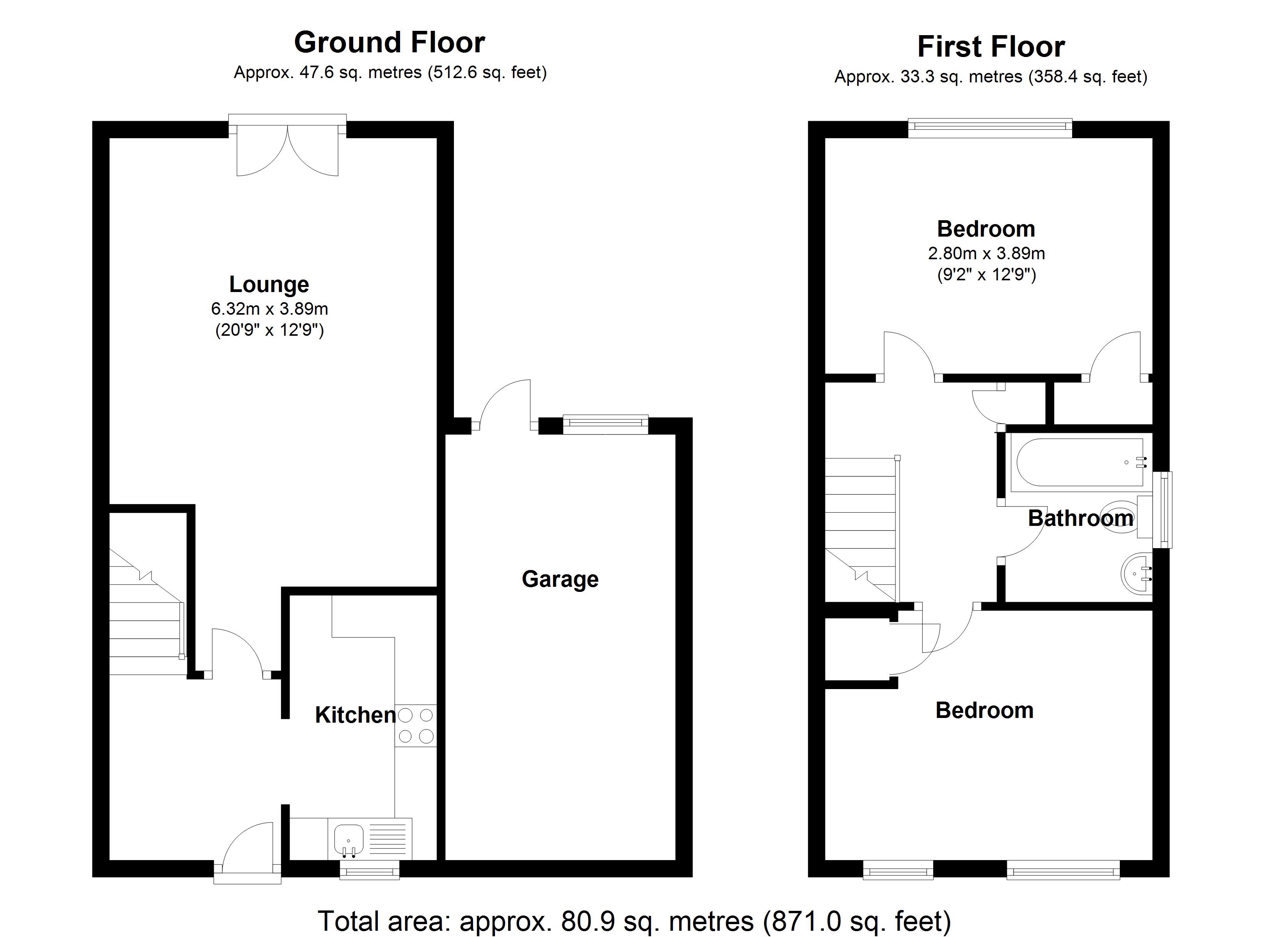 Floorplan for Maywell Drive, Solihull