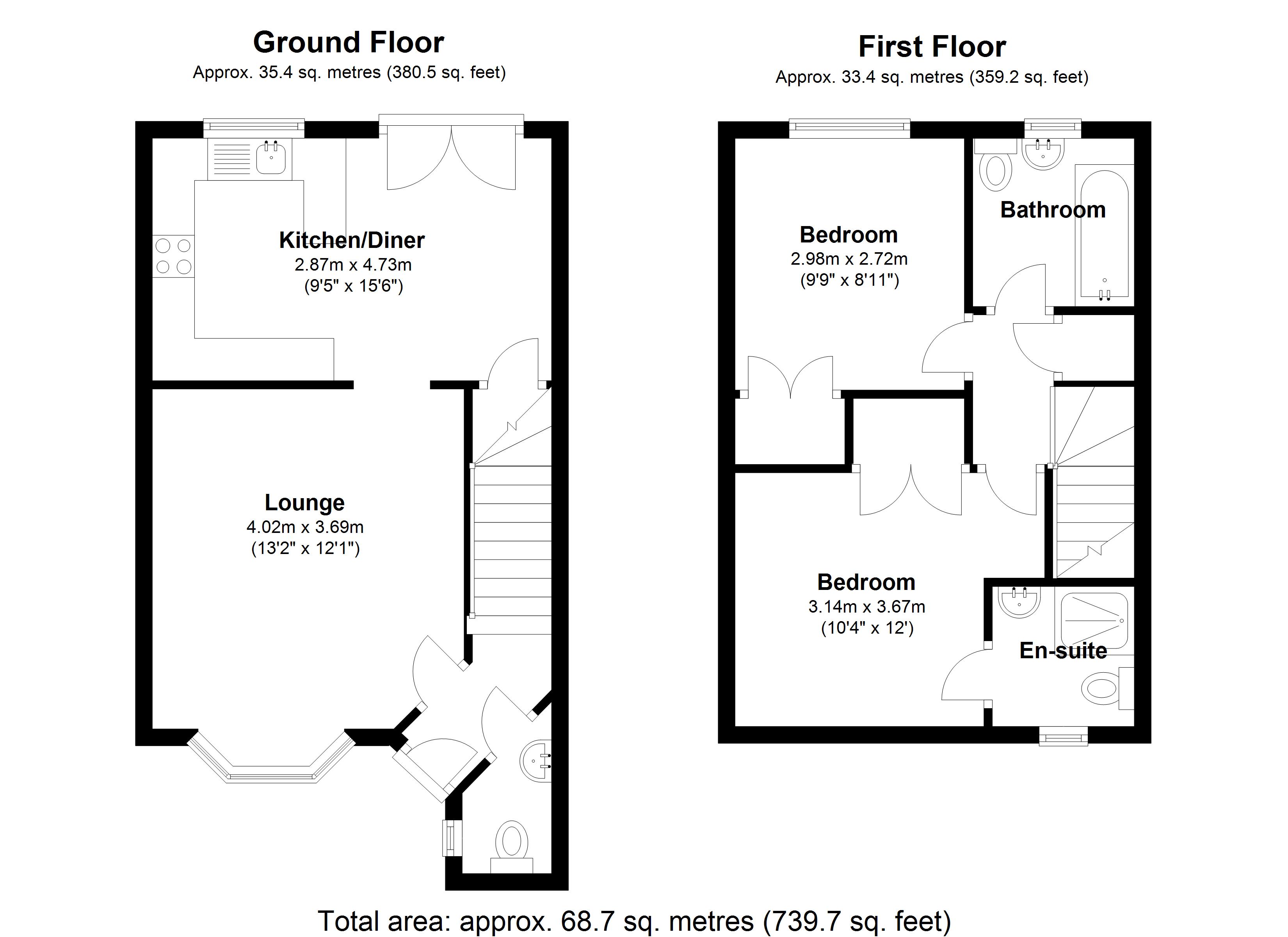 Floorplan for Watson Way, Coventry