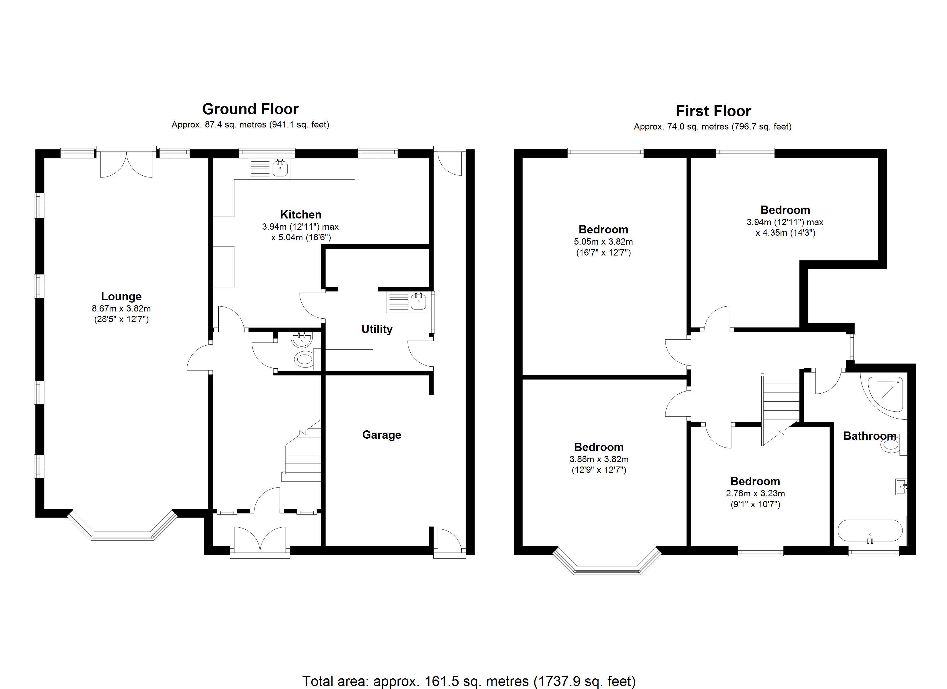 Floorplan for Grosvenor Road, Solihull