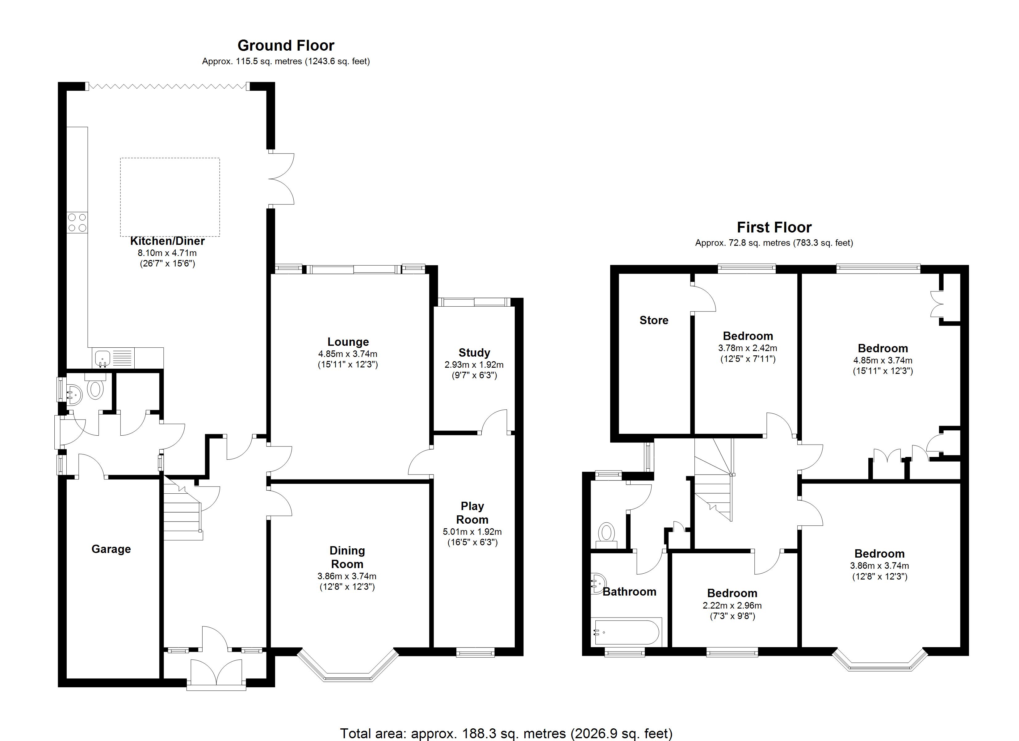 Floorplan for Buryfield Road, Solihull