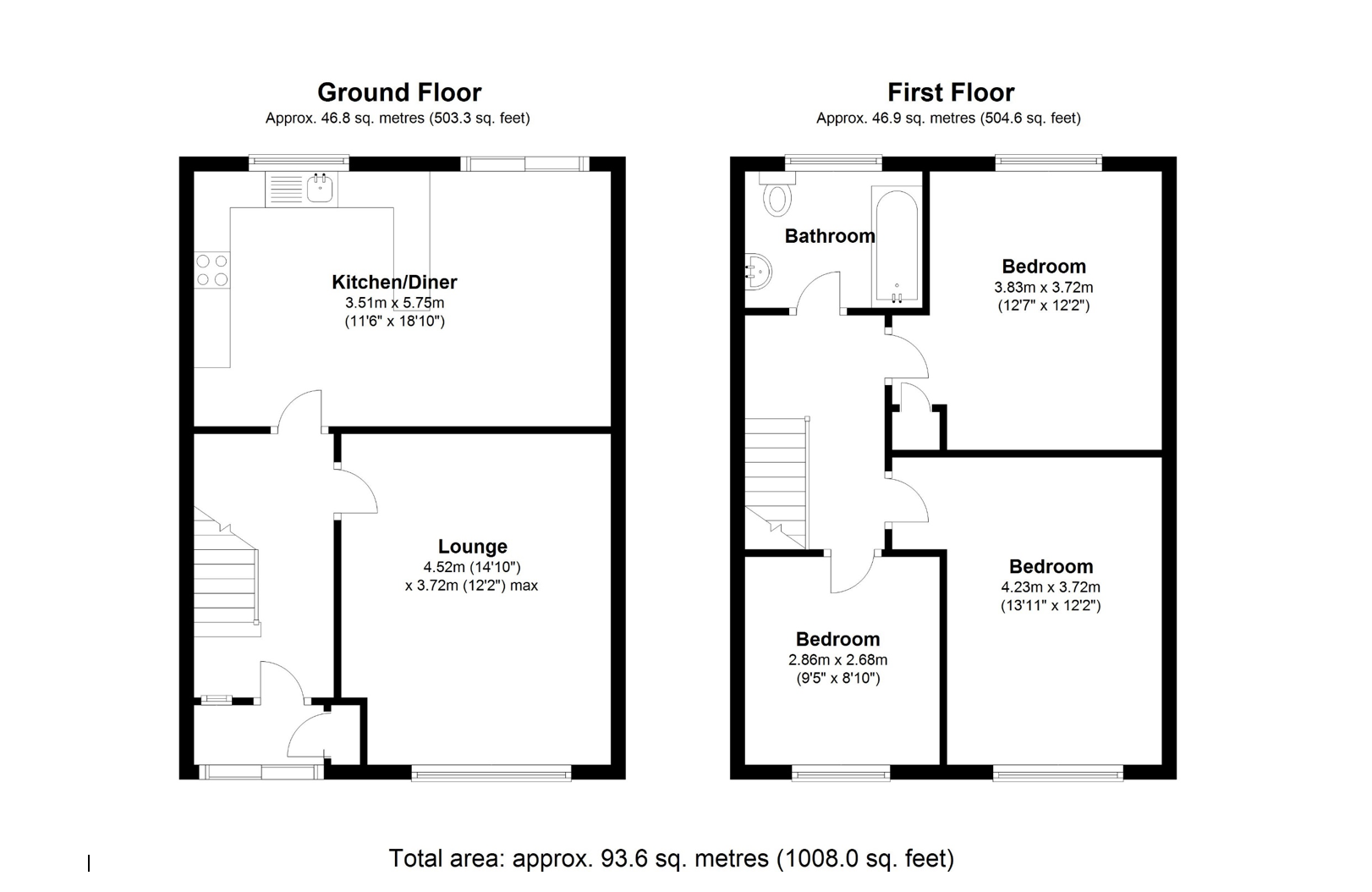 Floorplan for Castle Lane, Solihull