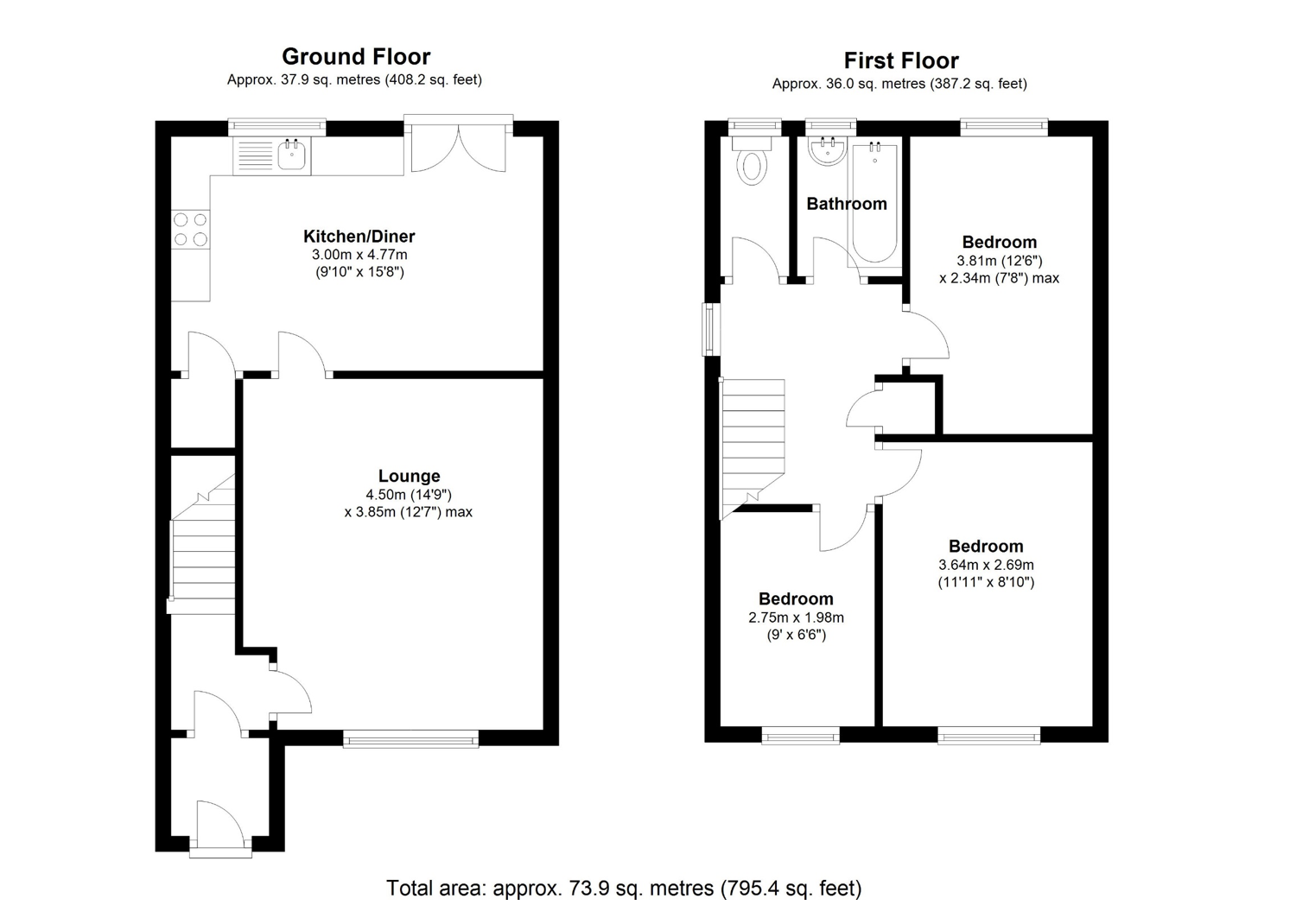 Floorplan for Rosse Court, Solihull