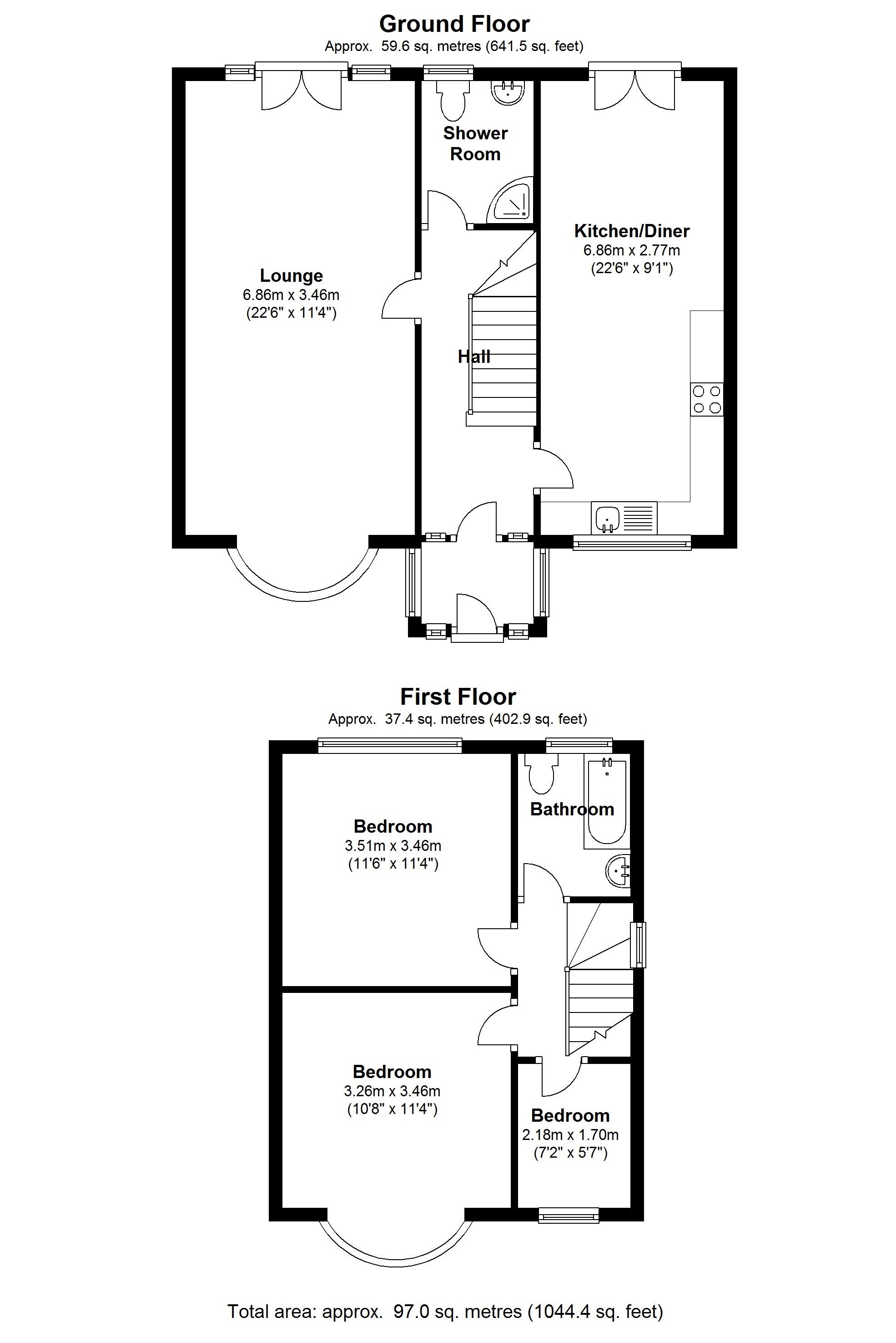 Floorplan for Shalford Road, Solihull