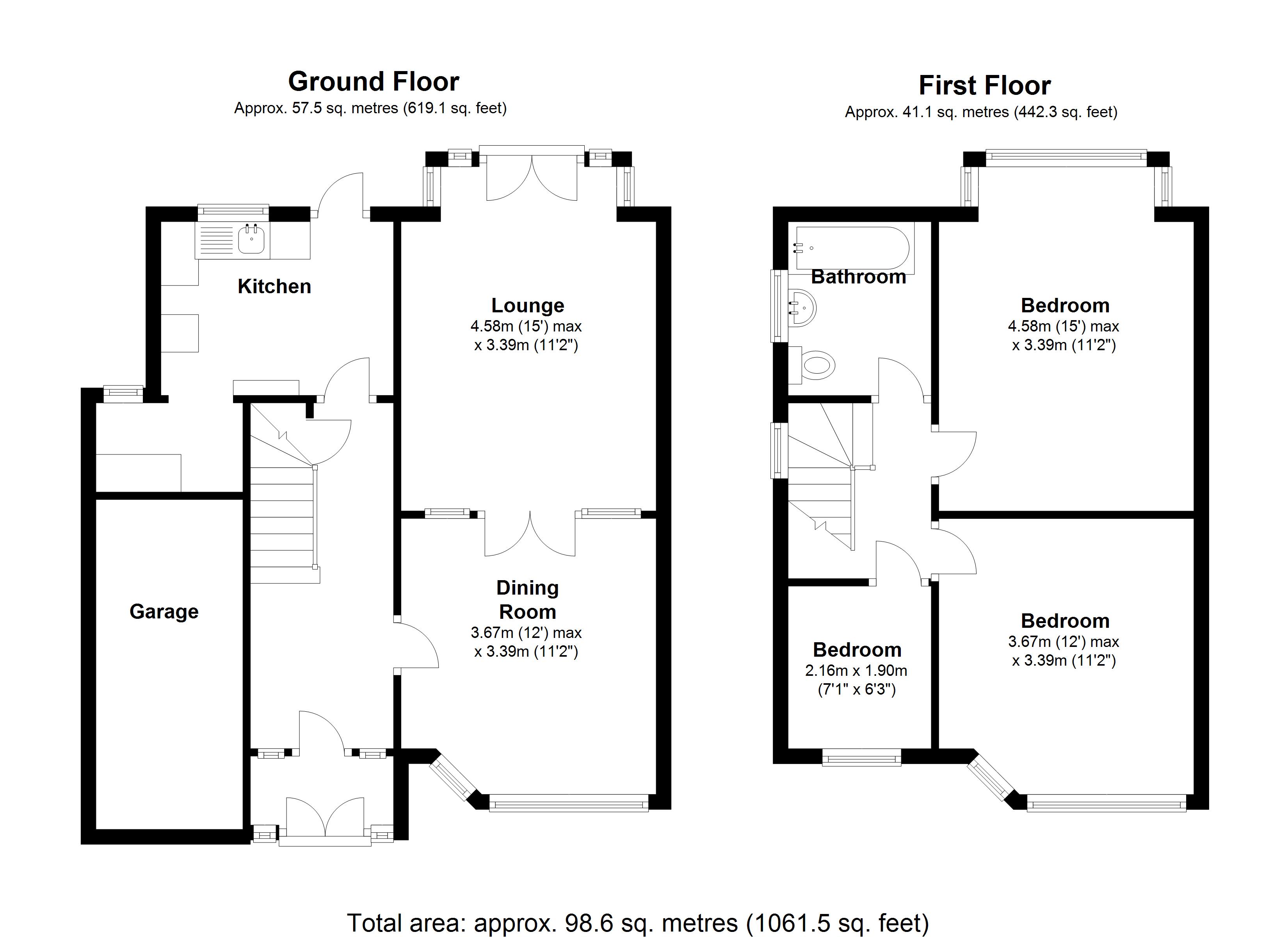 Floorplan for Castle Lane, Solihull