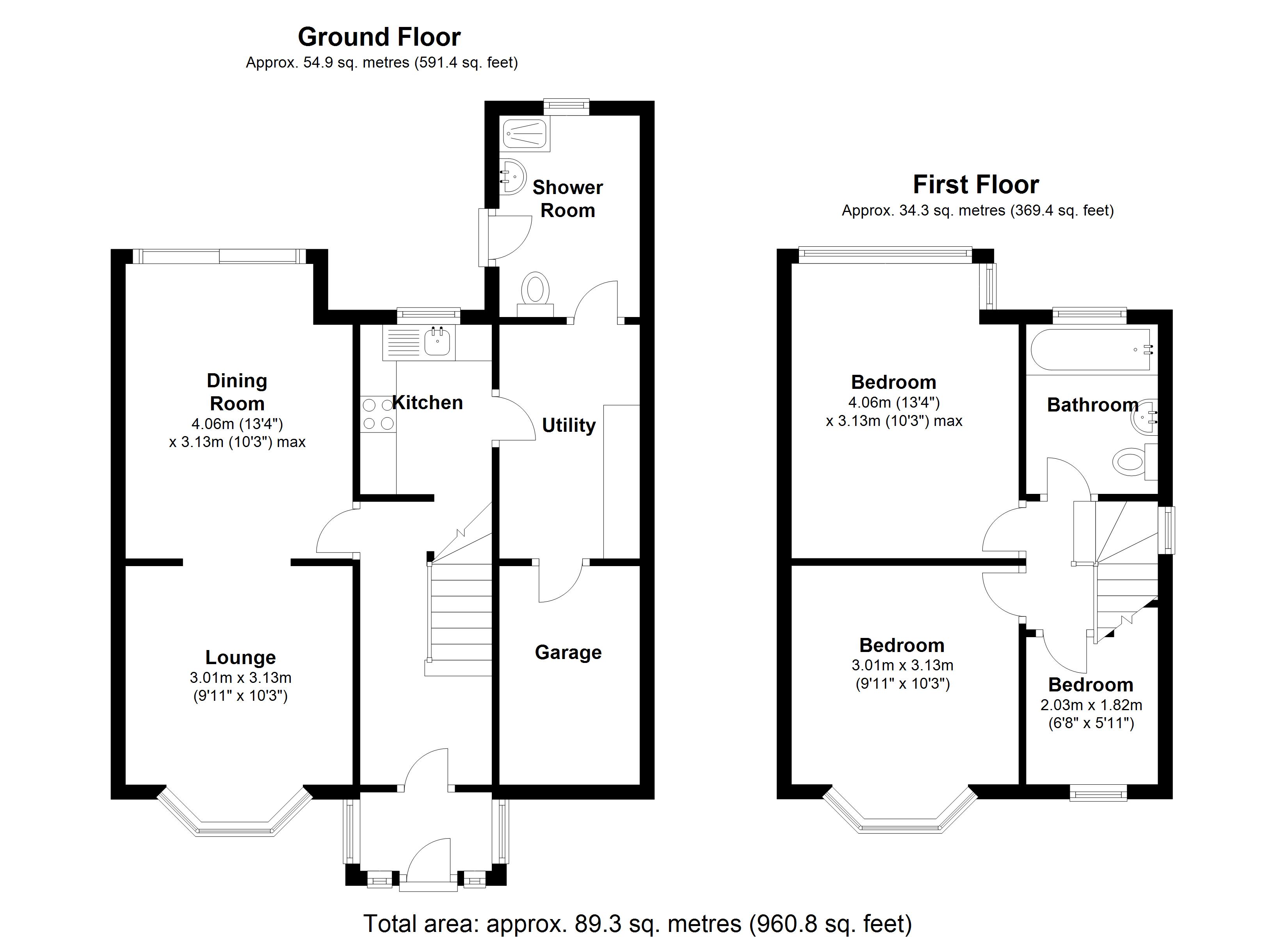 Floorplan for Irving Road, Solihull