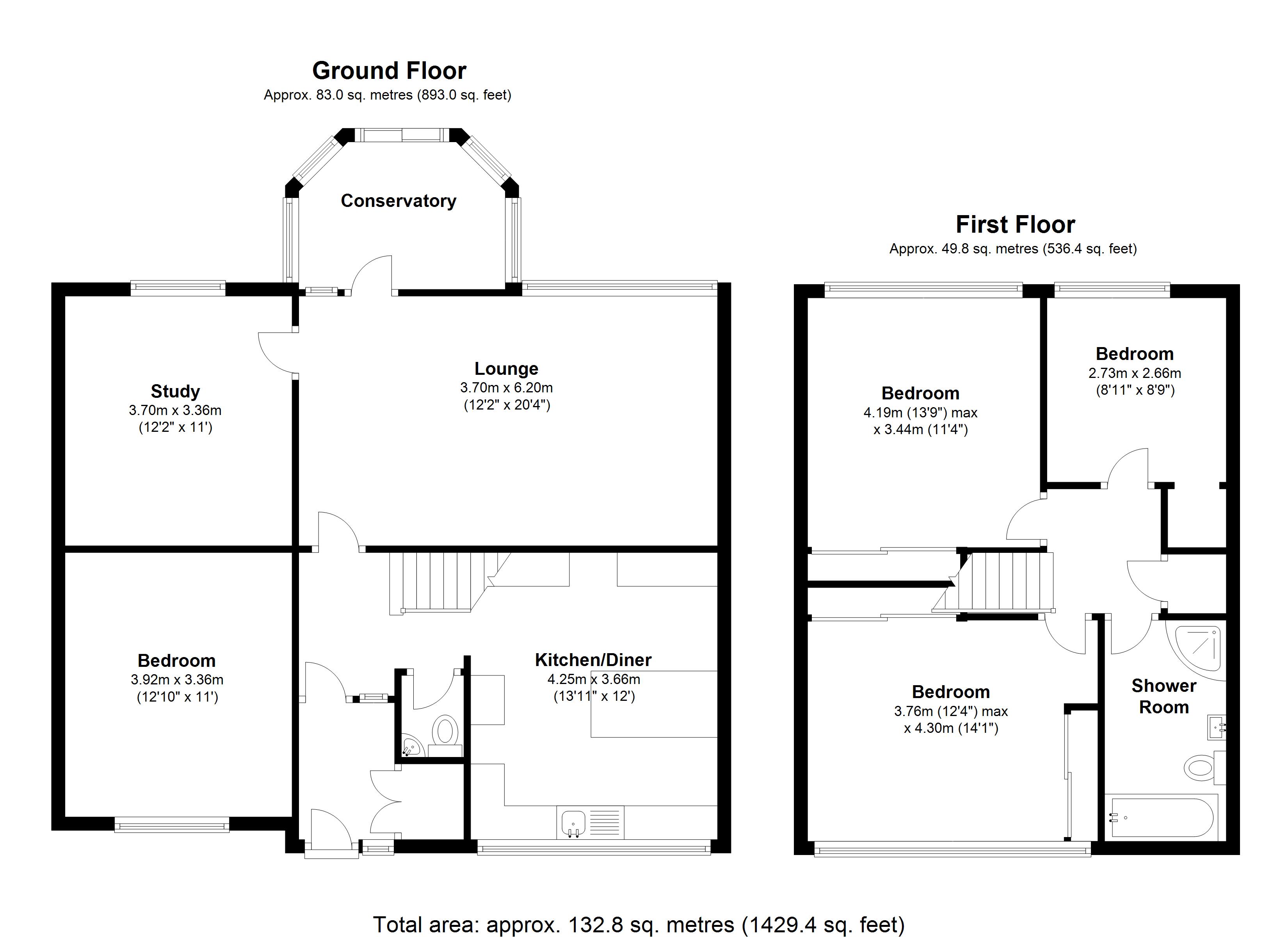 Floorplan for Rowood Drive, Solihull