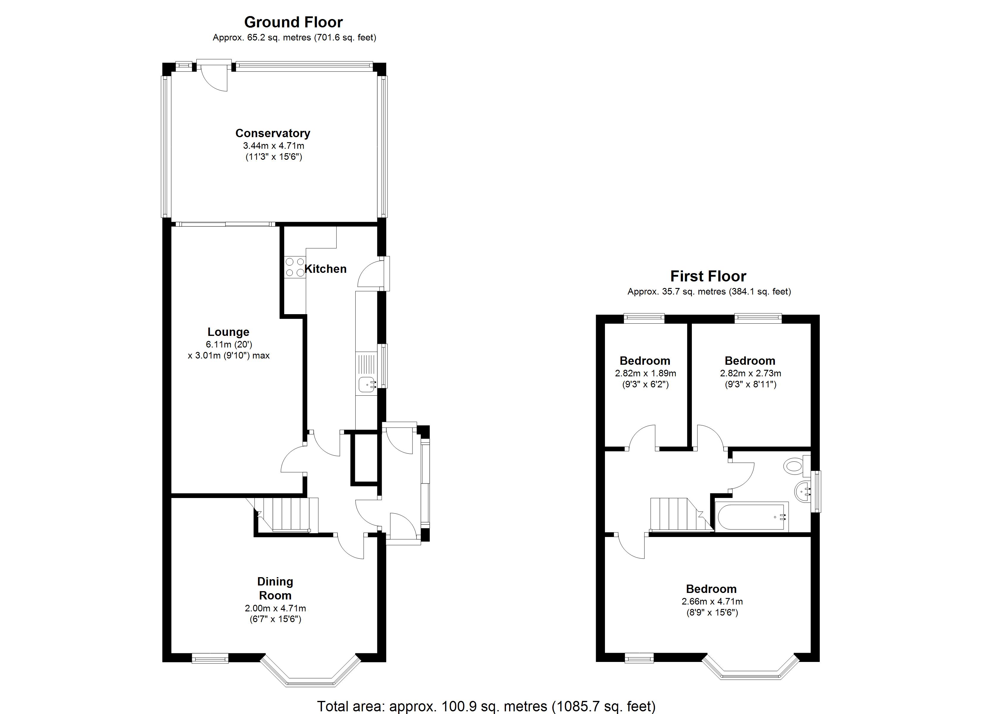 Floorplan for Orchard Avenue, Solihull