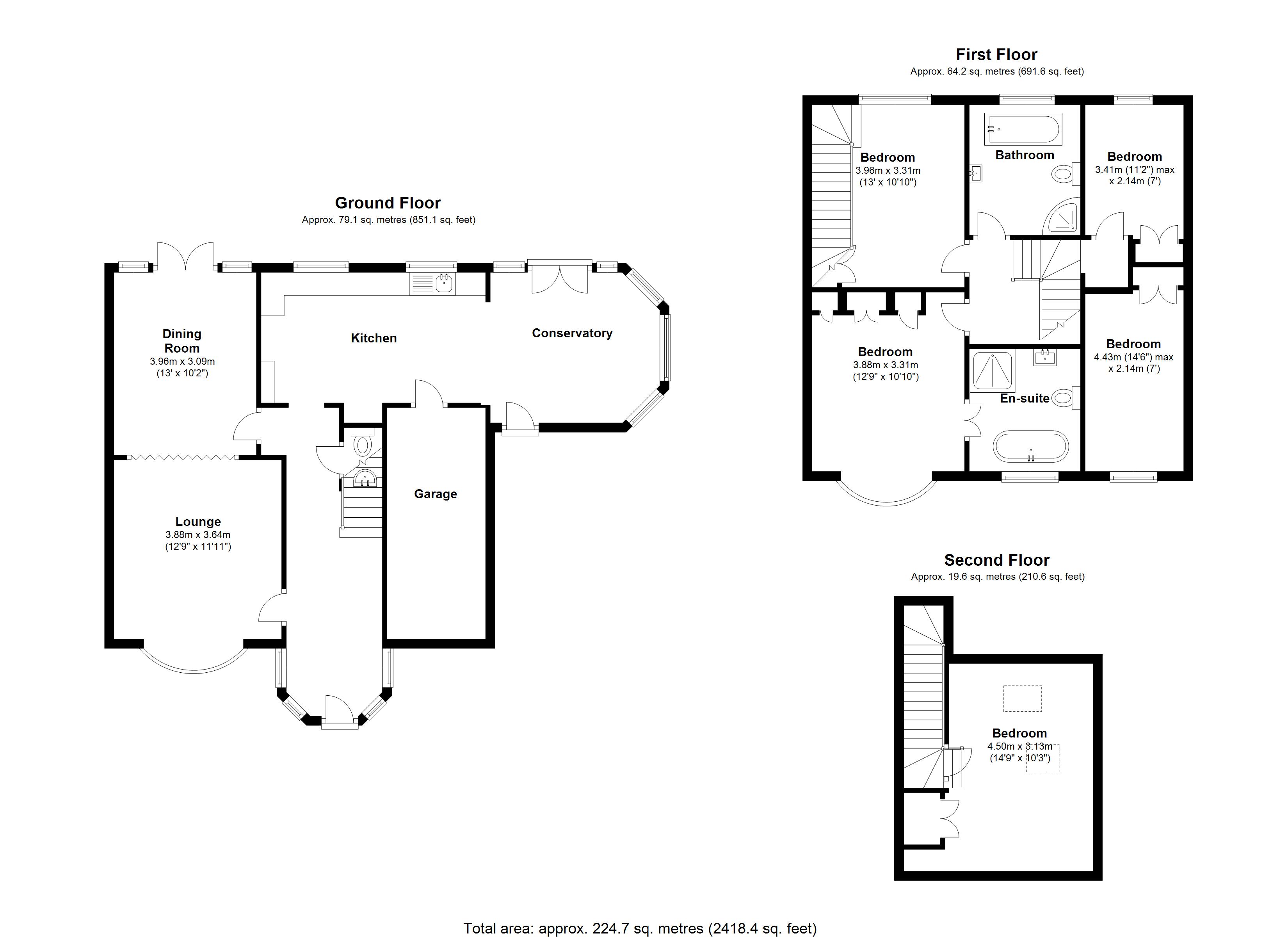 Floorplan for Wellington Grove, Solihull