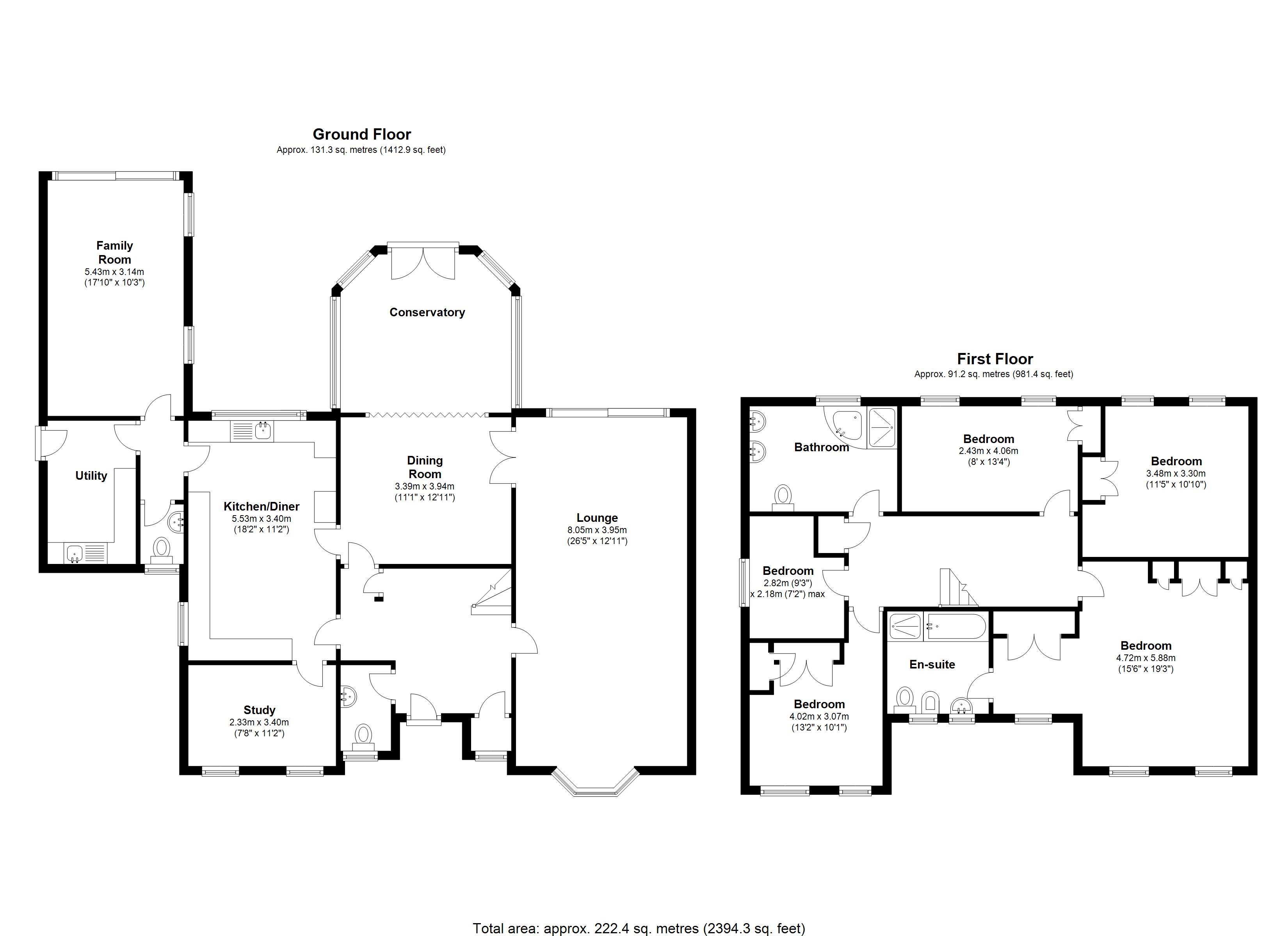 Floorplan for Whitefields Road, Solihull