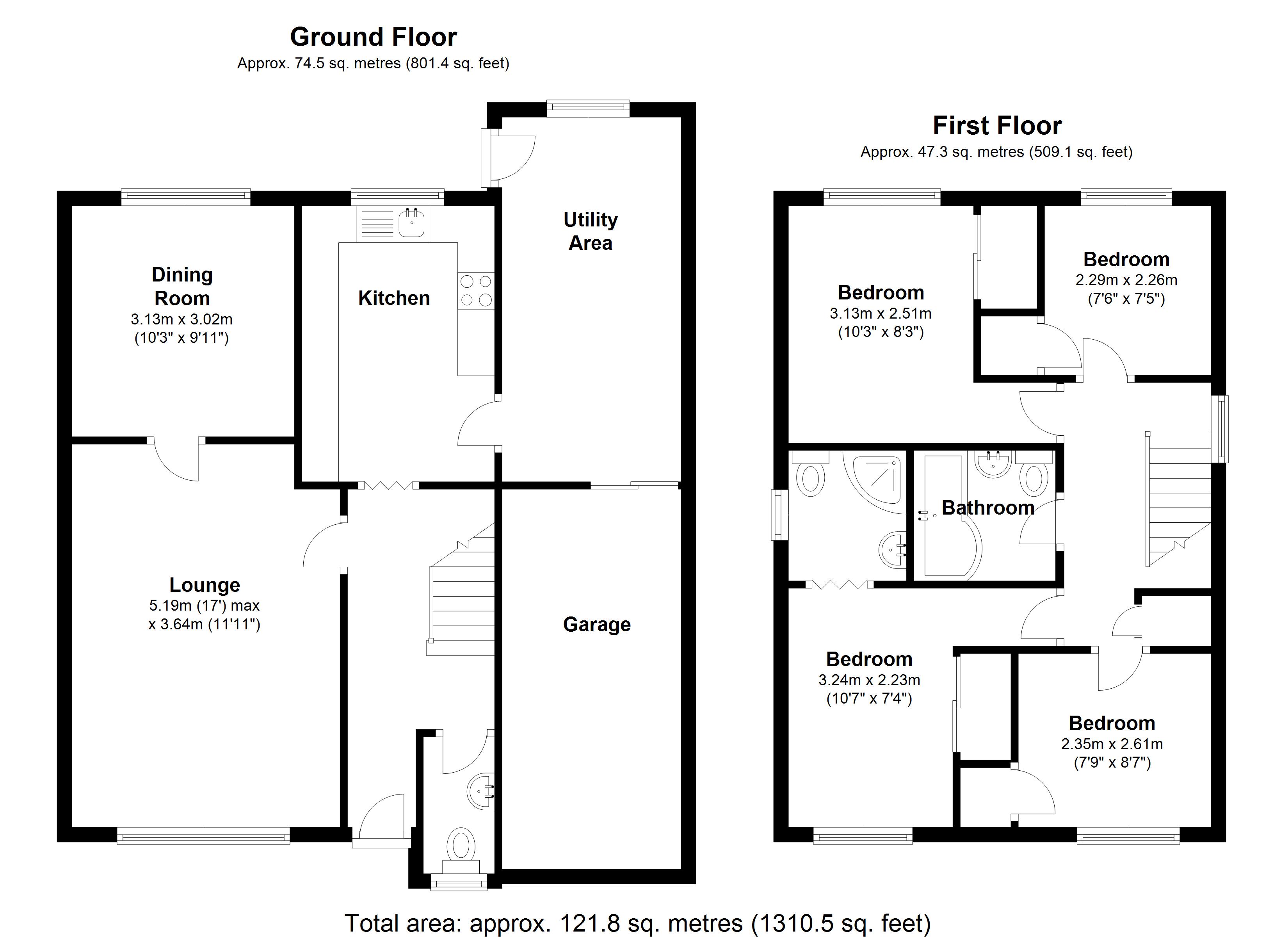 Floorplan for Sandhills Crescent, Solihull