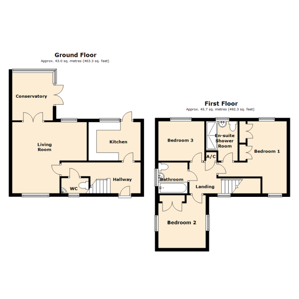 Floorplan for Bisbrook Croft, Solihull