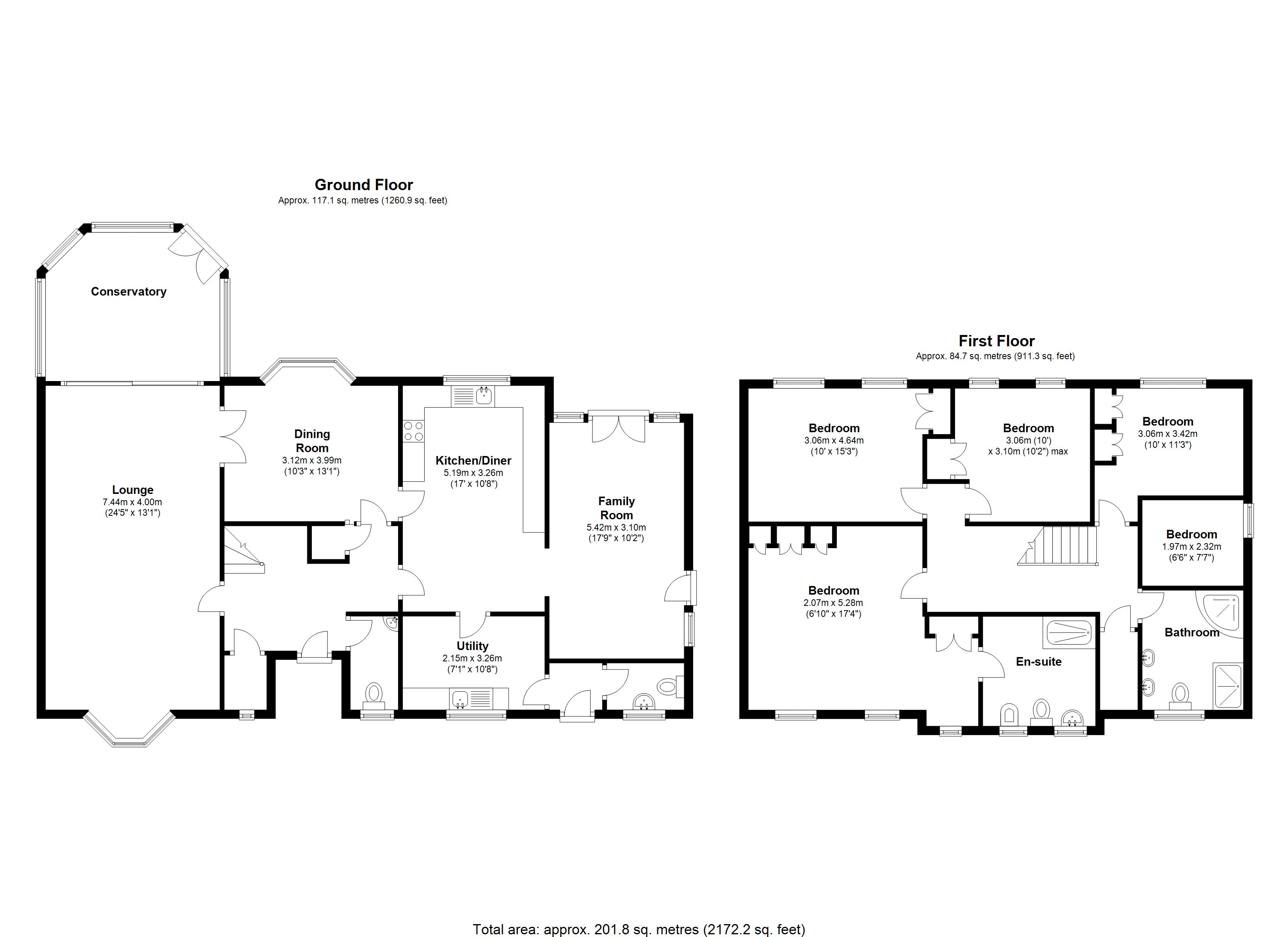 Floorplan for Whitefields Road, Solihull