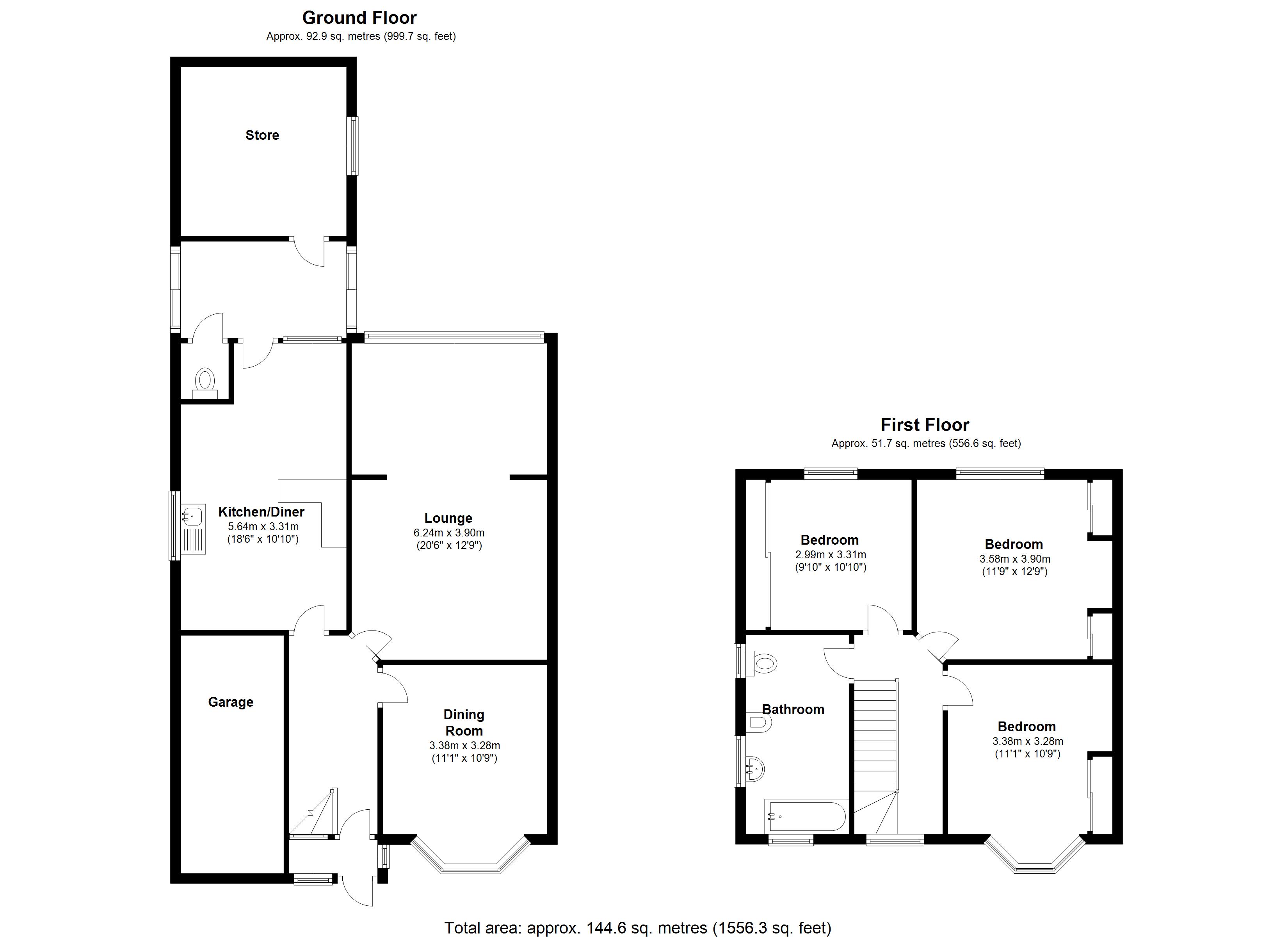 Floorplan for Bradbury Road, Solihull