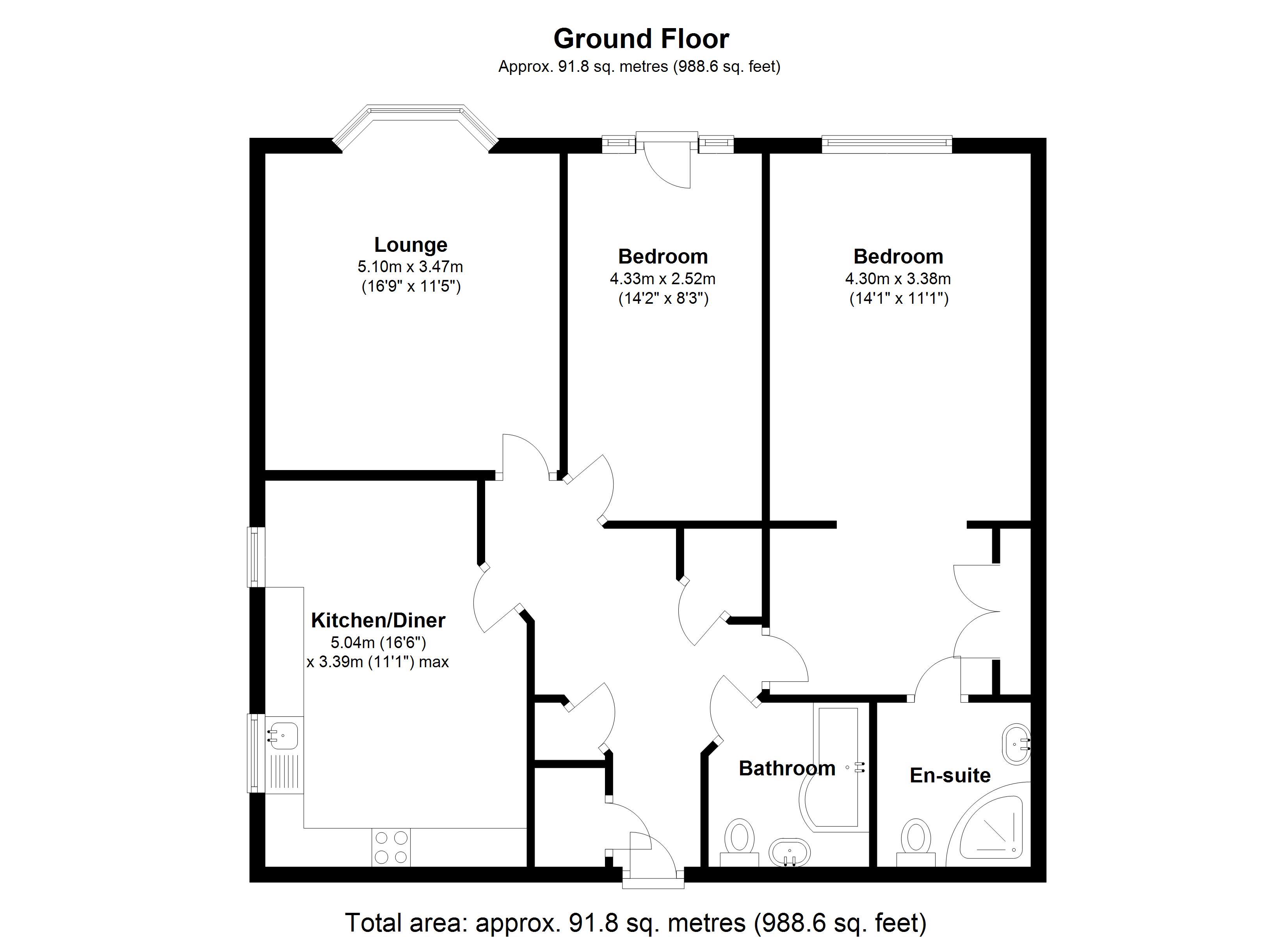 Floorplan for Katherine Place, Solihull