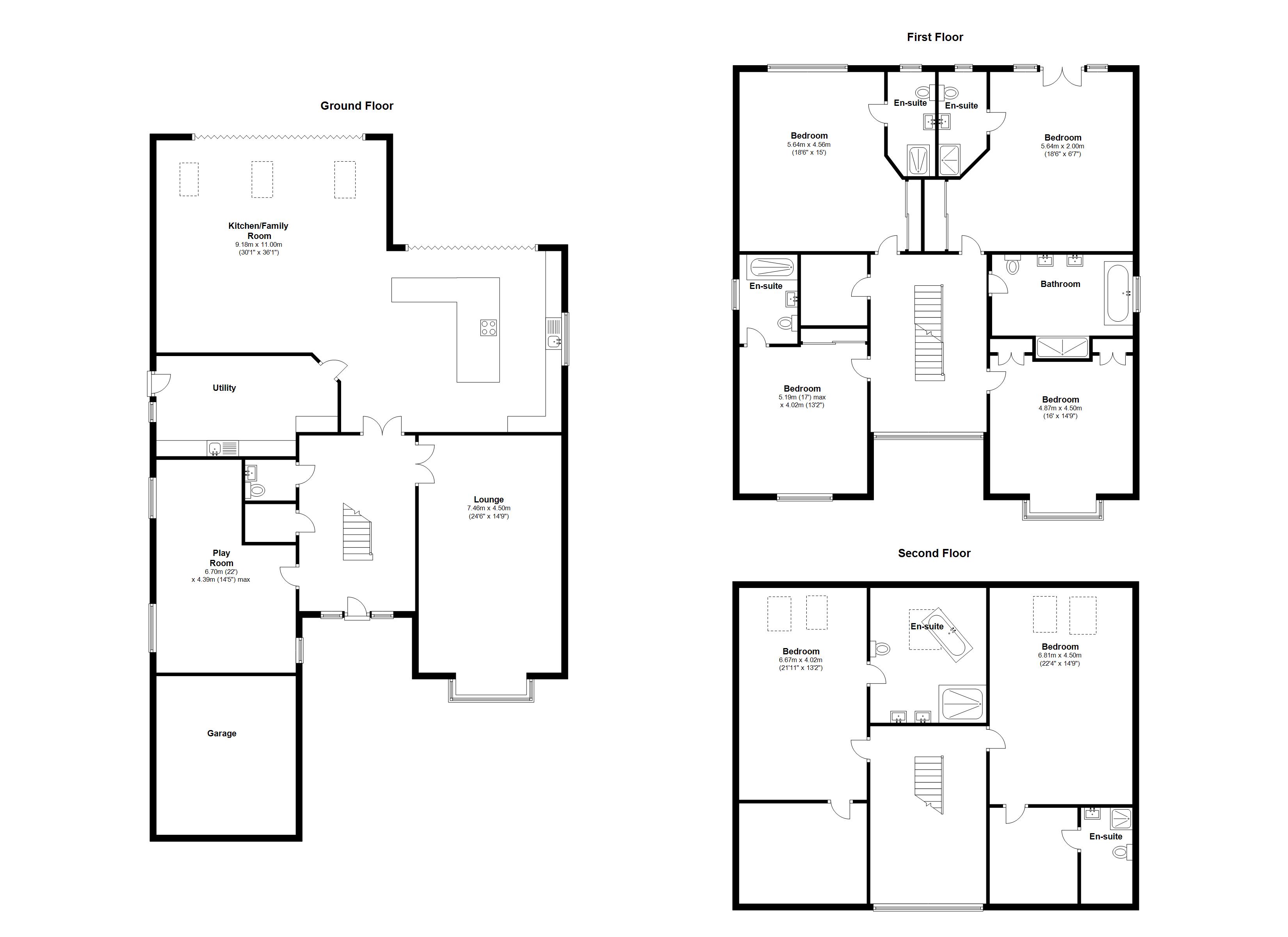 Floorplan for Grange Road, Solihull