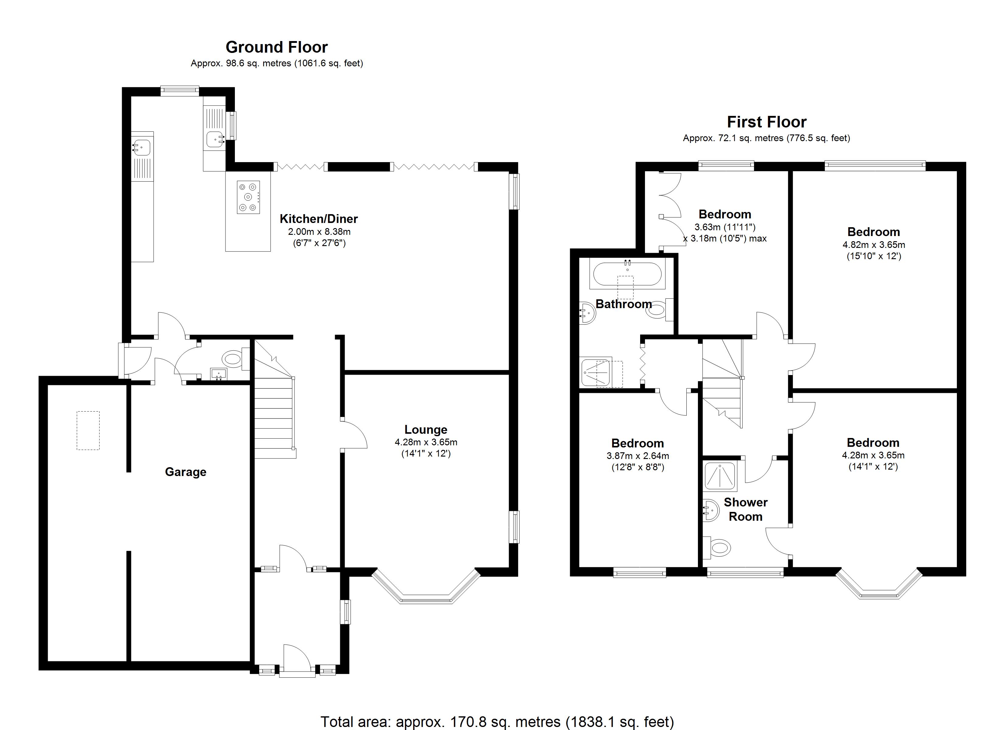 Floorplan for Buryfield Road, Solihull