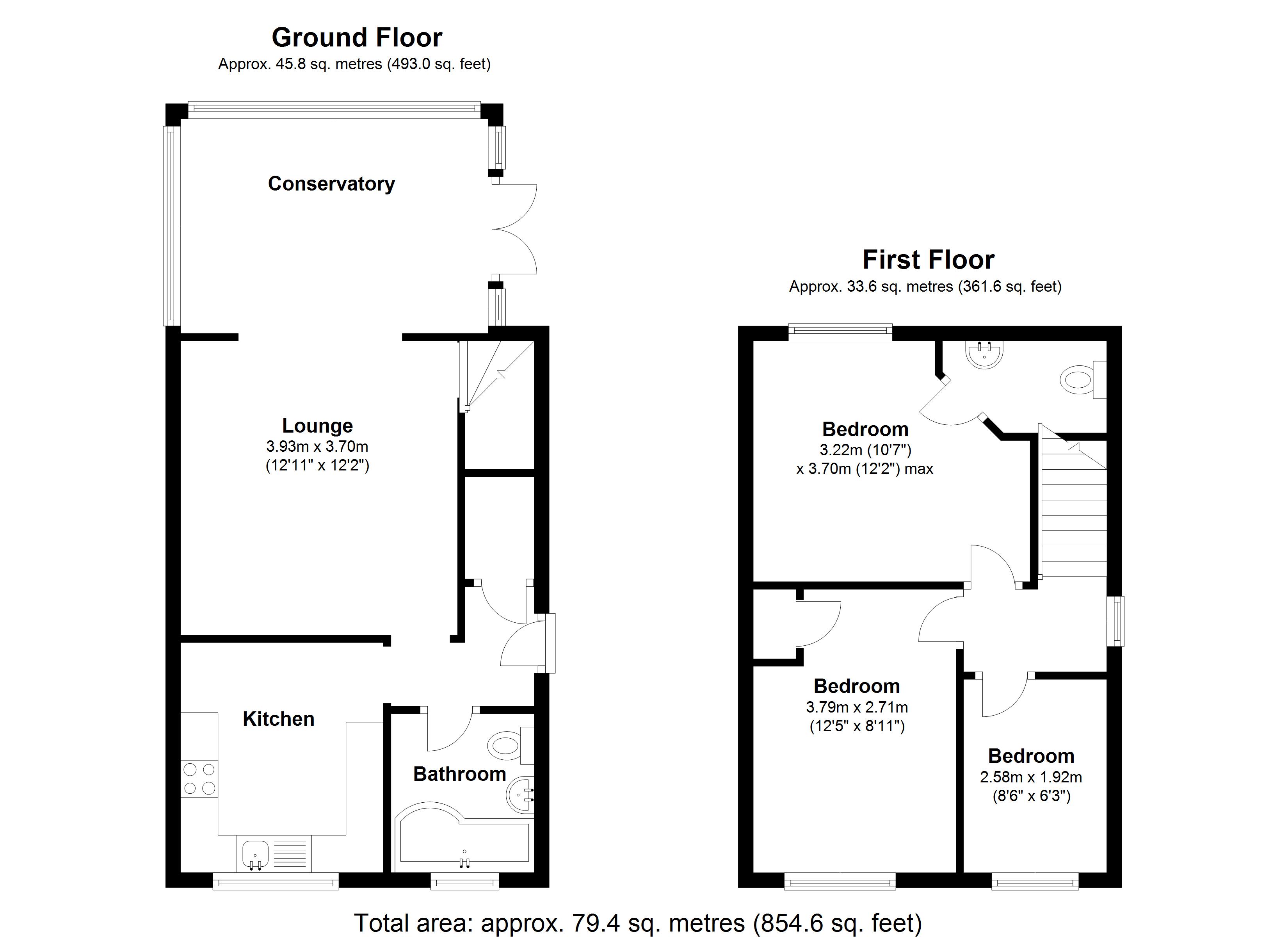 Floorplan for Hay Lane, Solihull