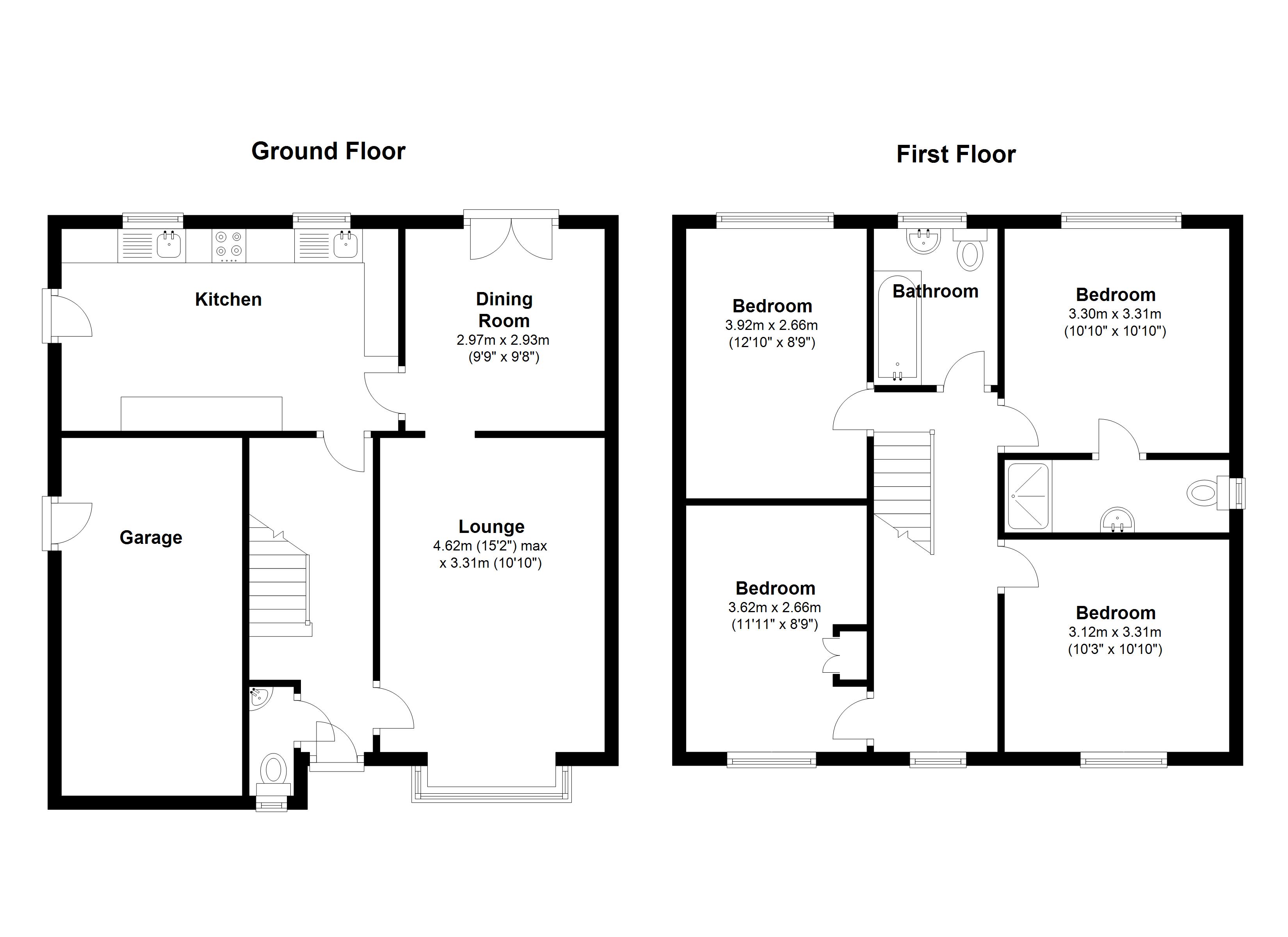 Floorplan for Chipstone Close, Solihull