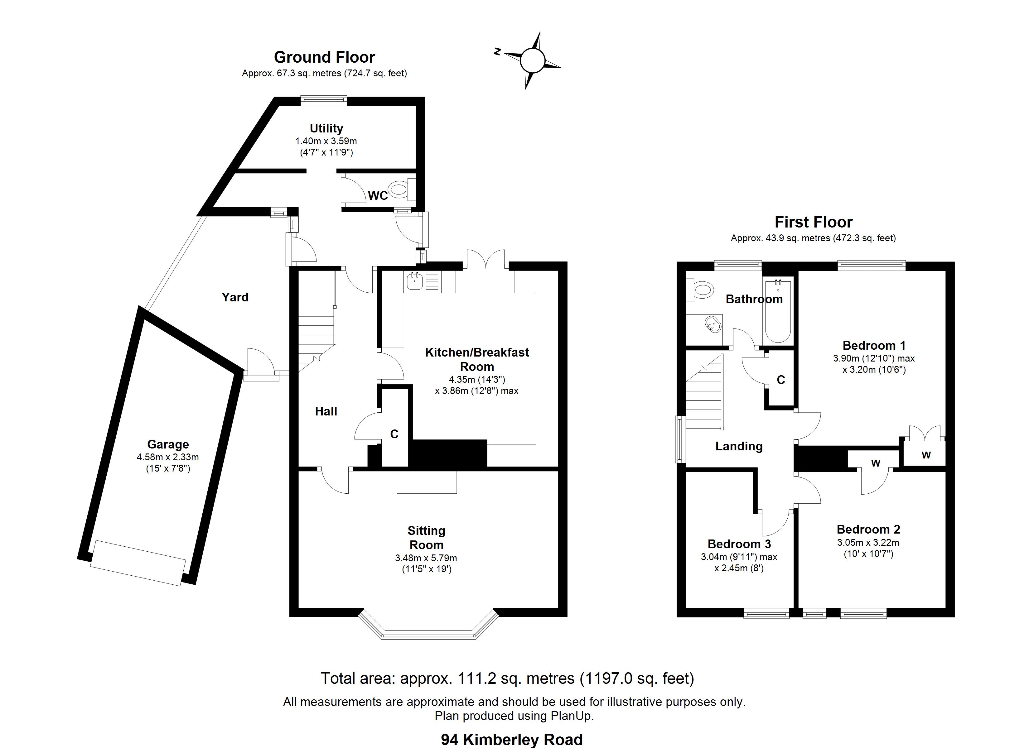 Floorplan for Kimberley Road, Solihull