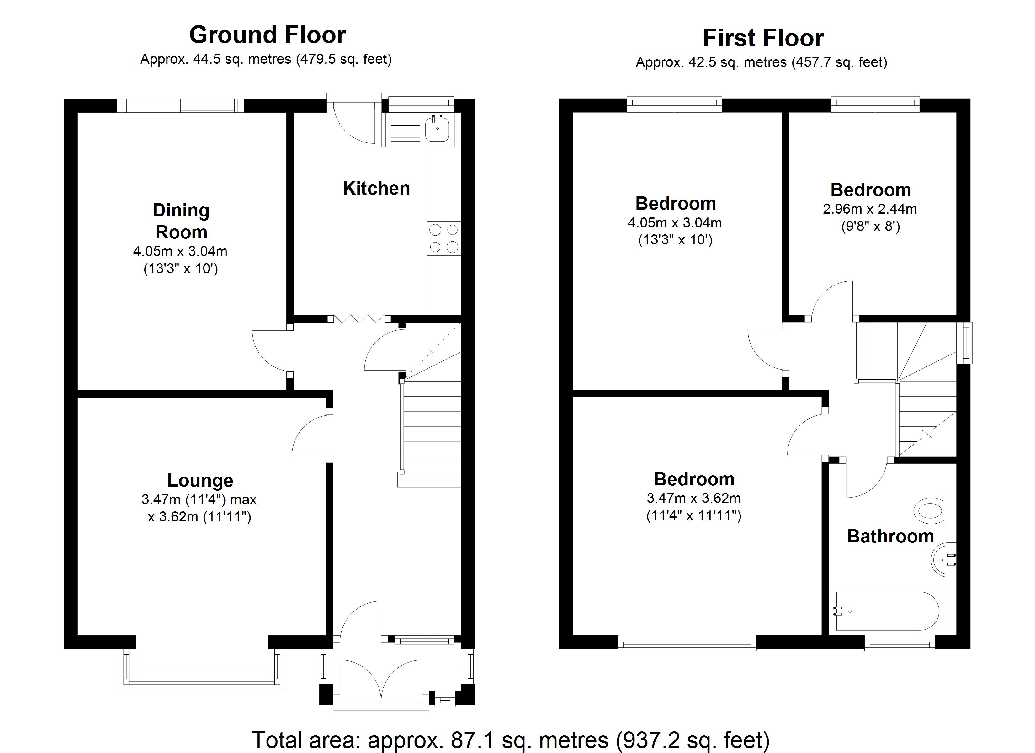 Floorplan for Garratt Street, West Bromwich