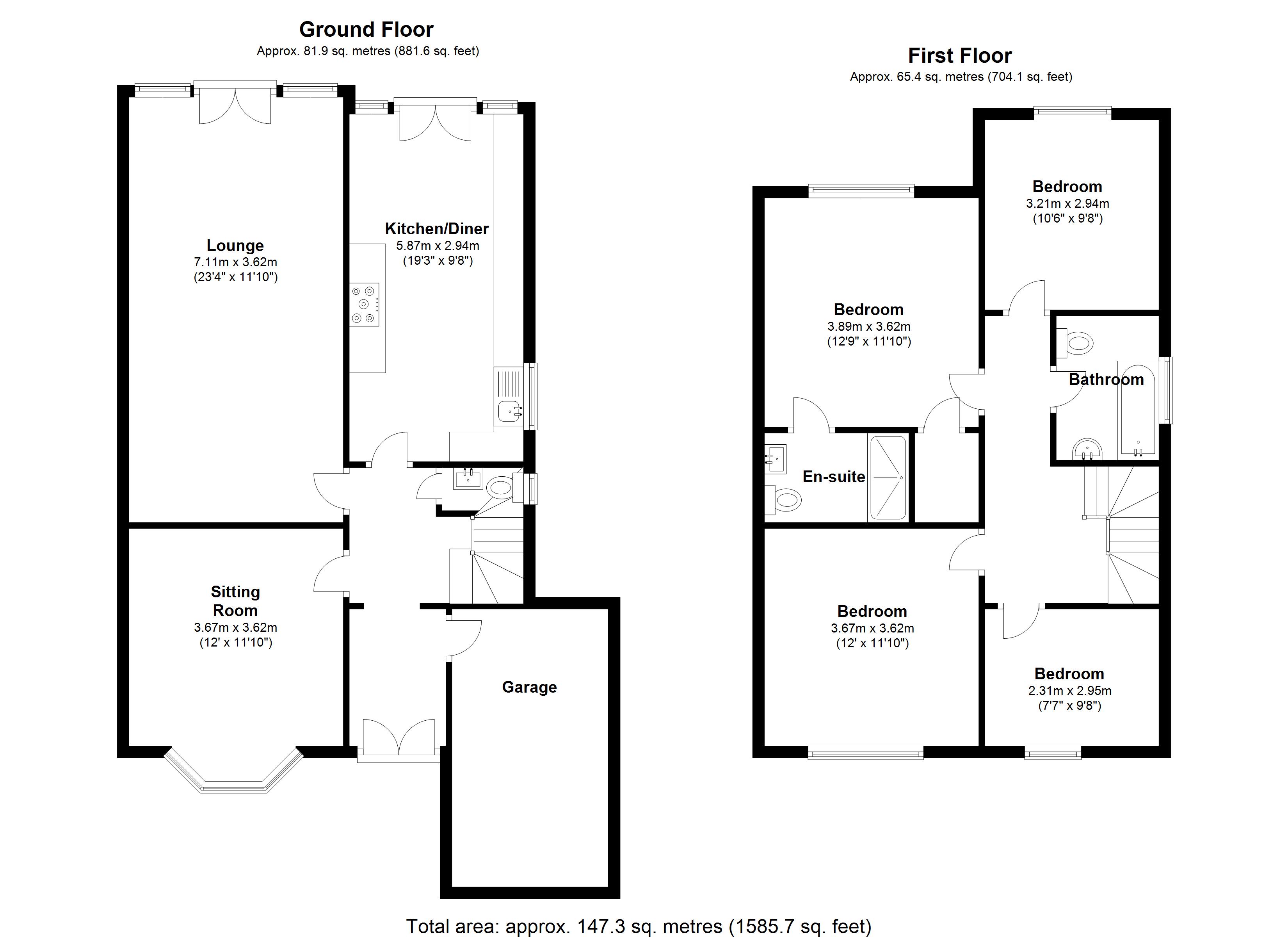 Floorplan for Beechnut Lane, Solihull