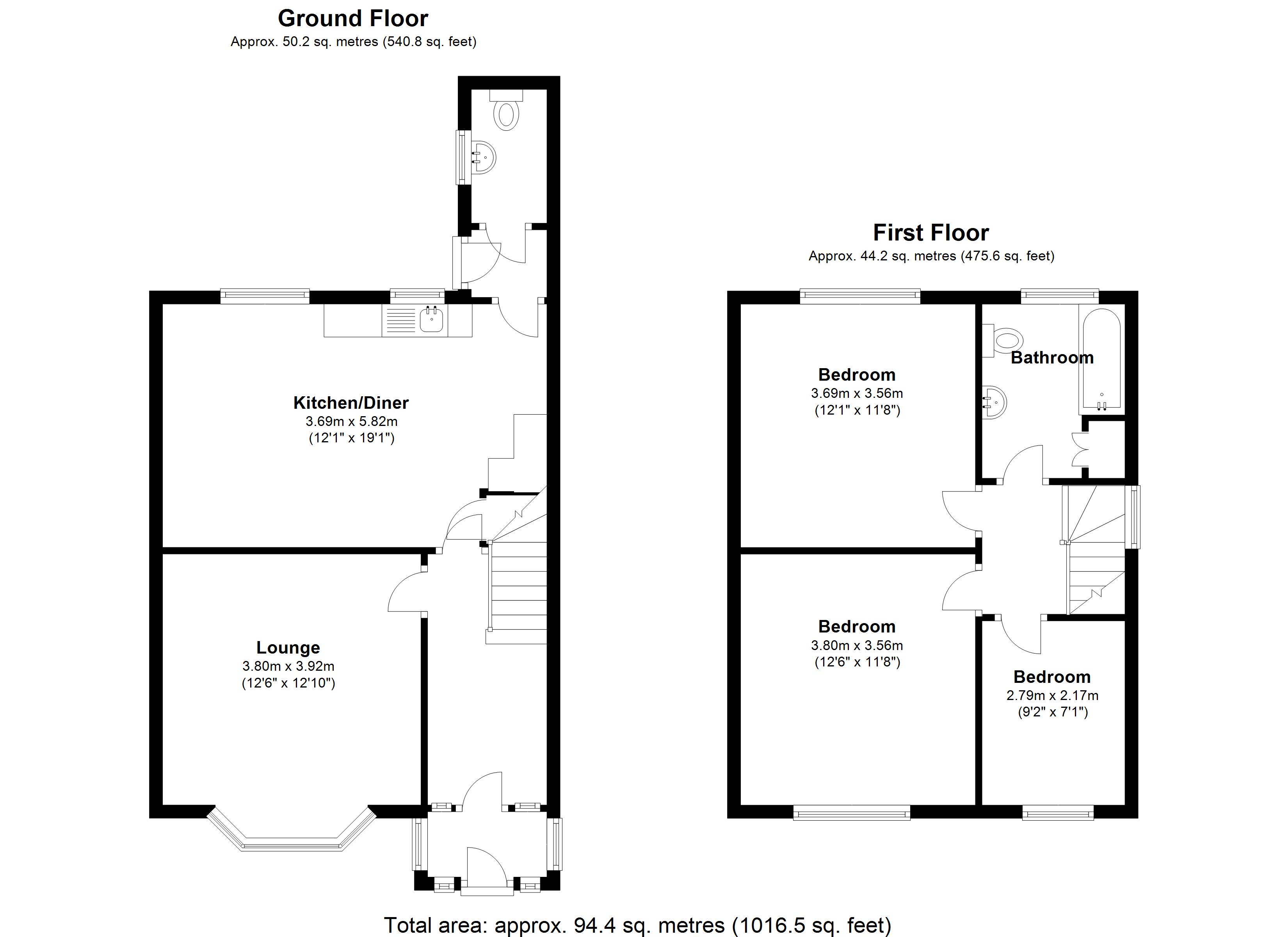 Floorplan for Stratford Road, Solihull