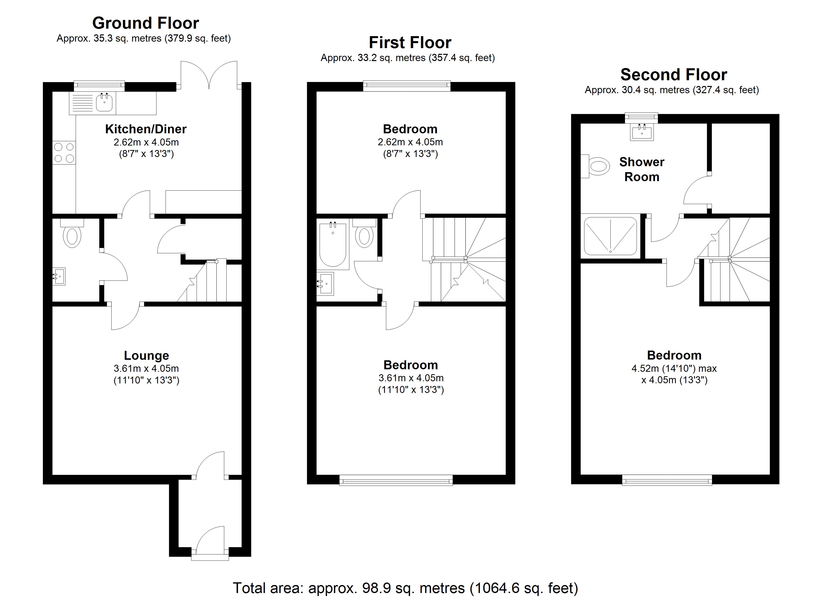 Floorplan for Kineton Croft, Solihull