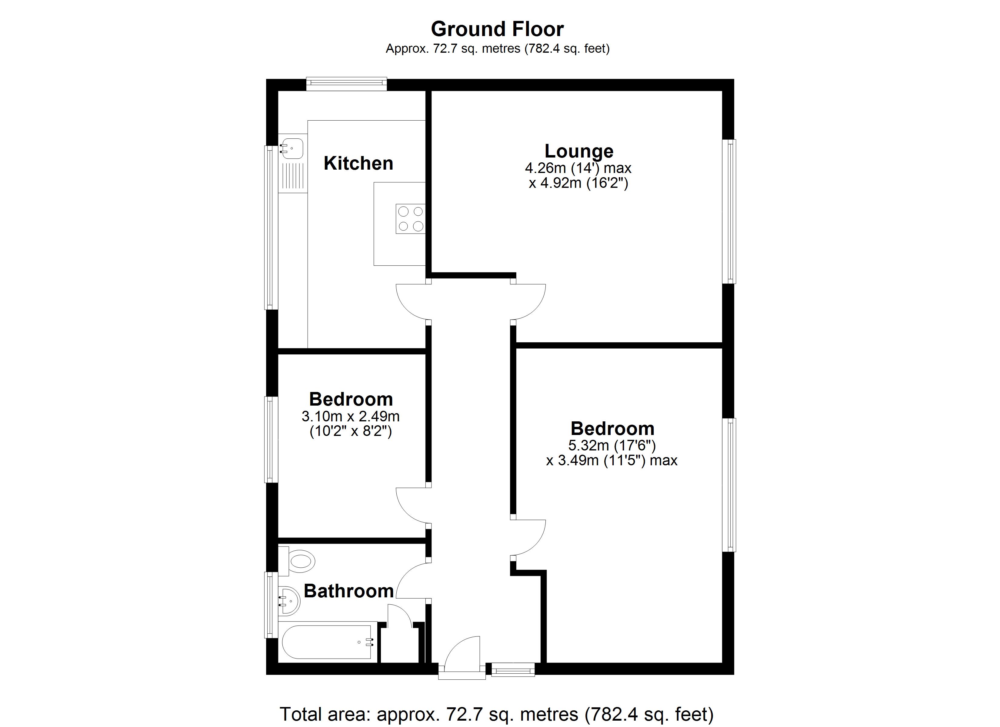 Floorplan for Paradise Court, Birmingham