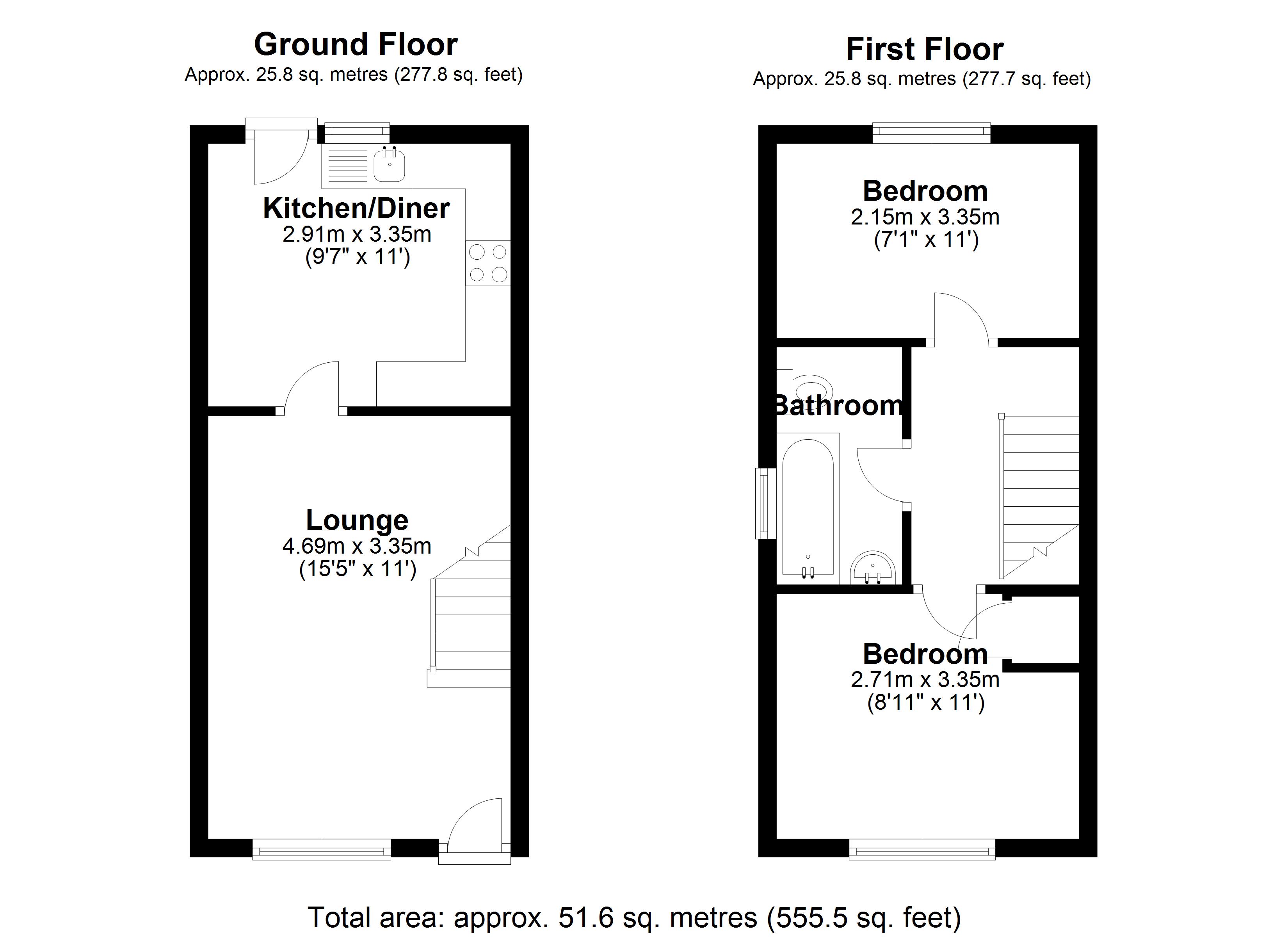 Floorplan for Shawley Croft, Birmingham