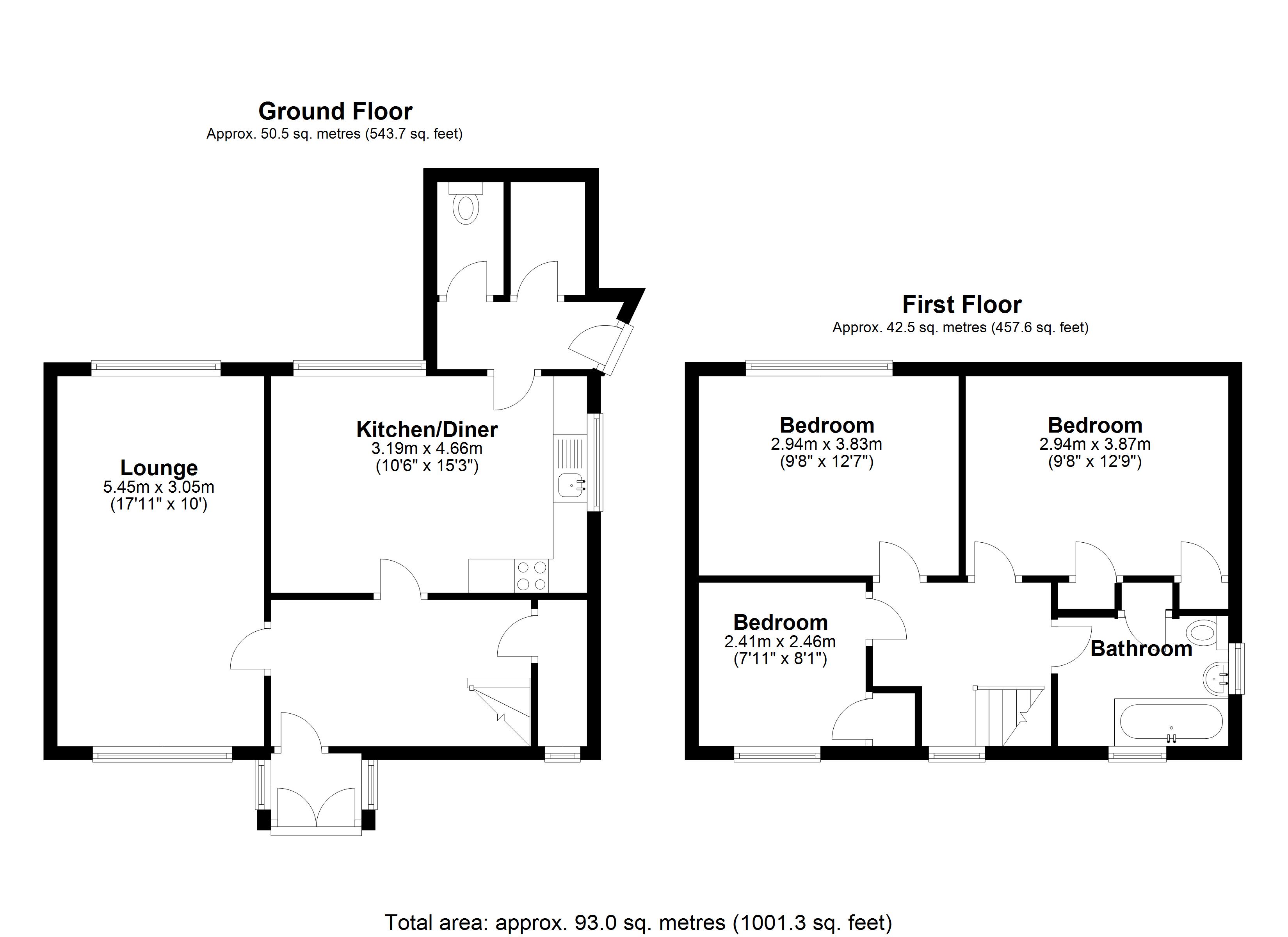 Floorplan for Redlands Close, Solihull