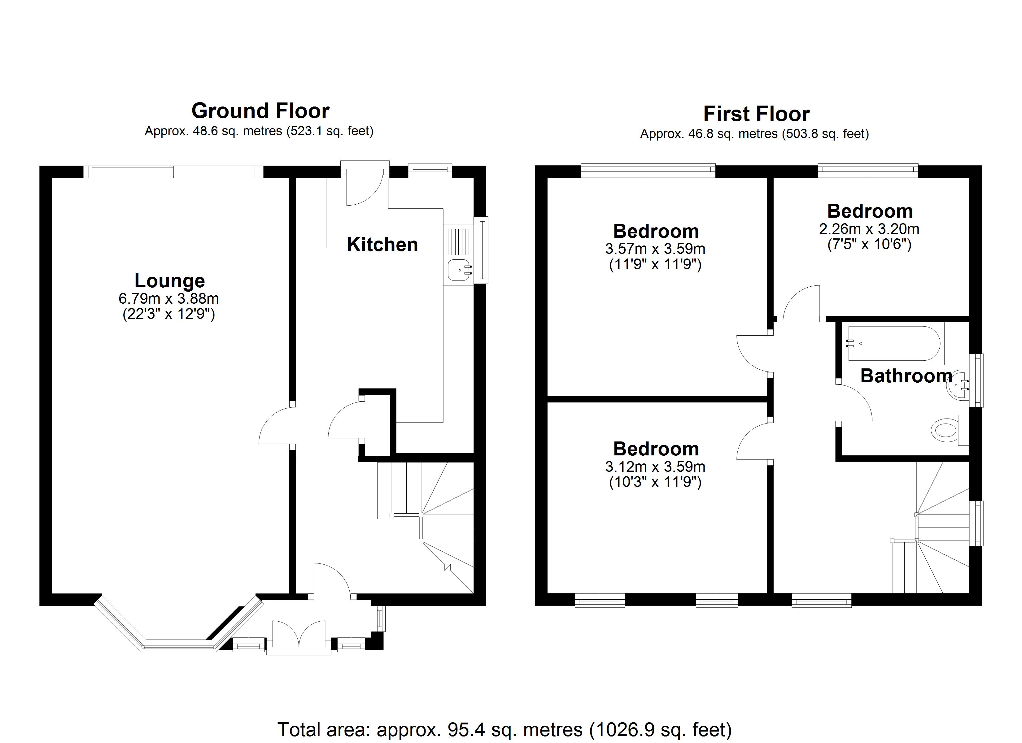 Floorplan for Park Close, Solihull