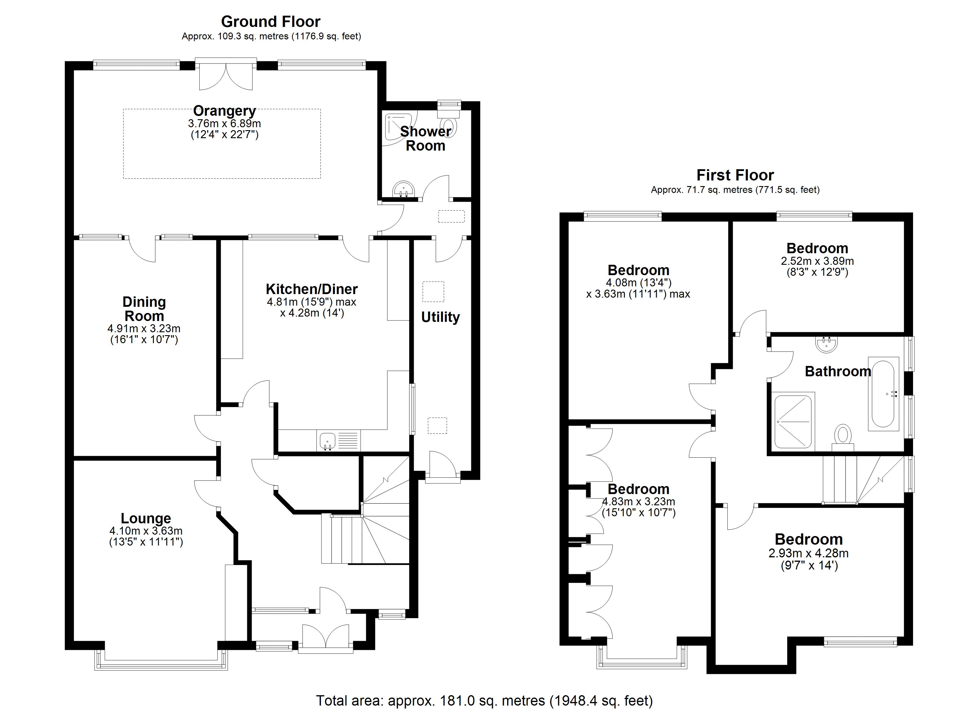 Floorplan for Whitefields Road, Solihull