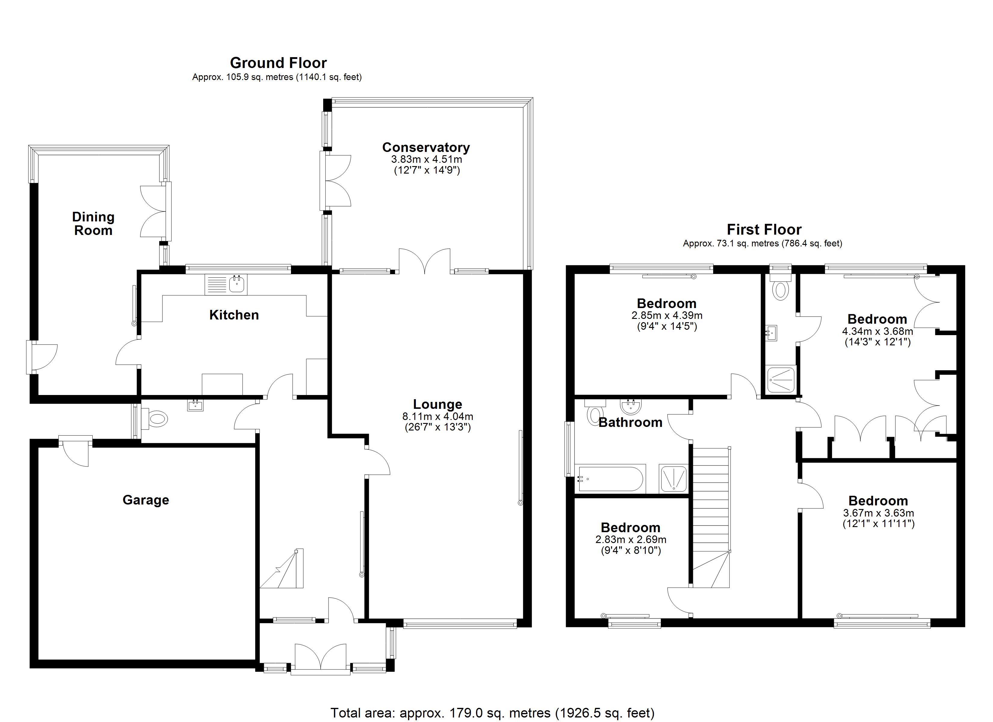 Floorplan for Dingle Lane, Solihull