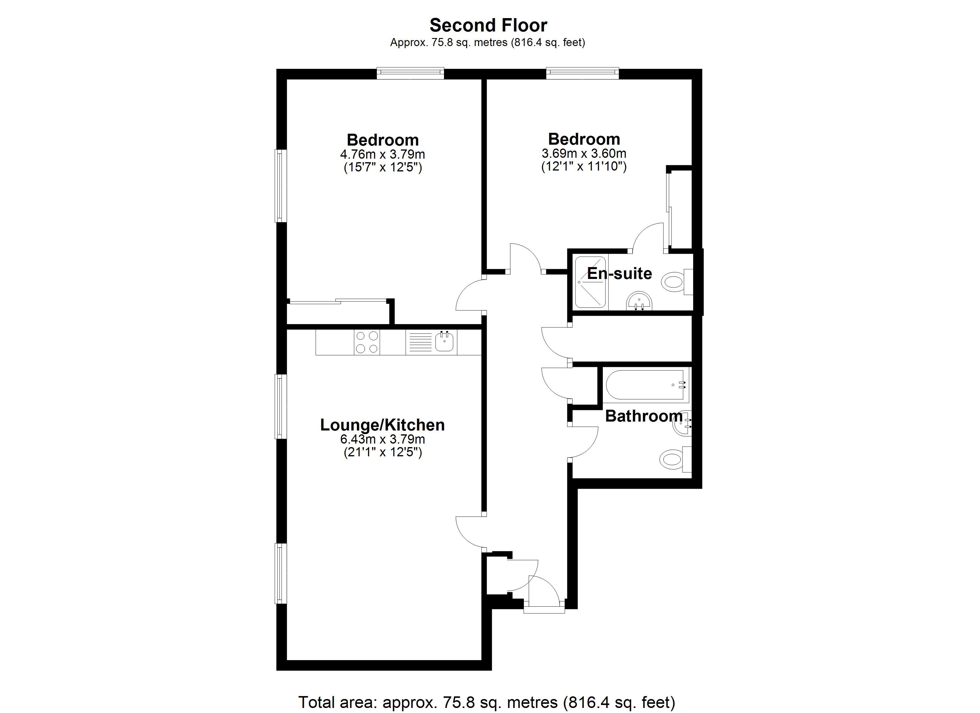 Floorplan for South Terrace, 214 Main Street, Solihull