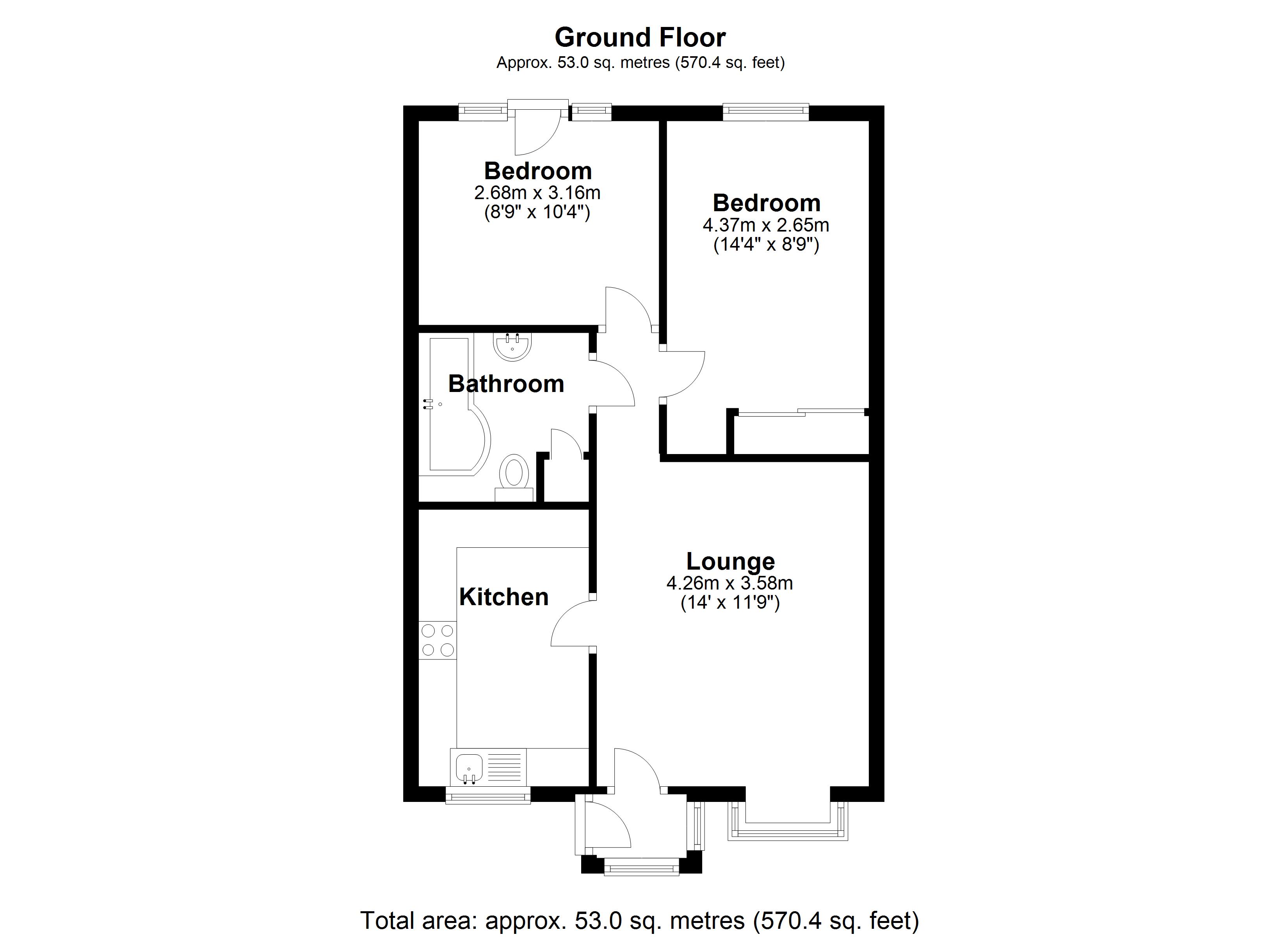 Floorplan for Winterdene, Balsall Common 