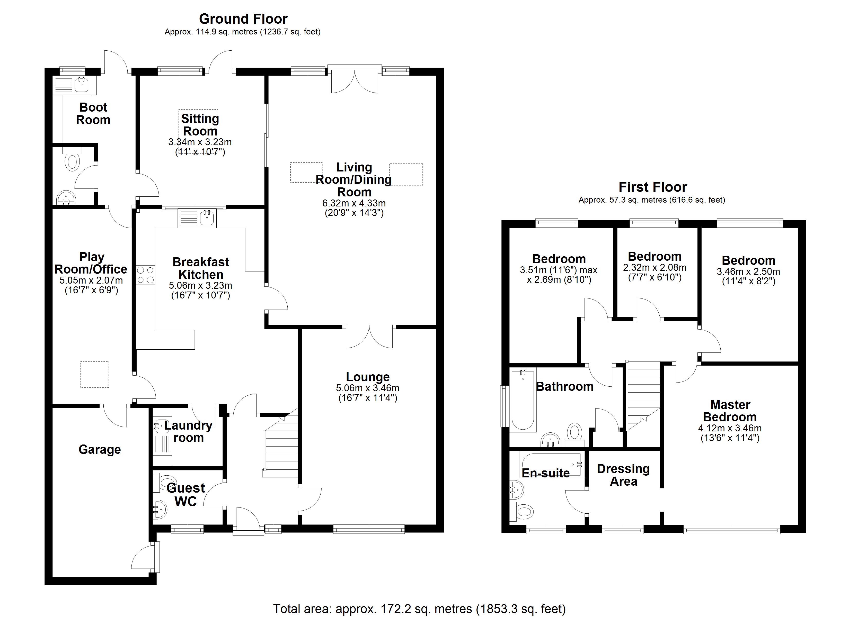 Floorplan for Kemerton Way, Solihull