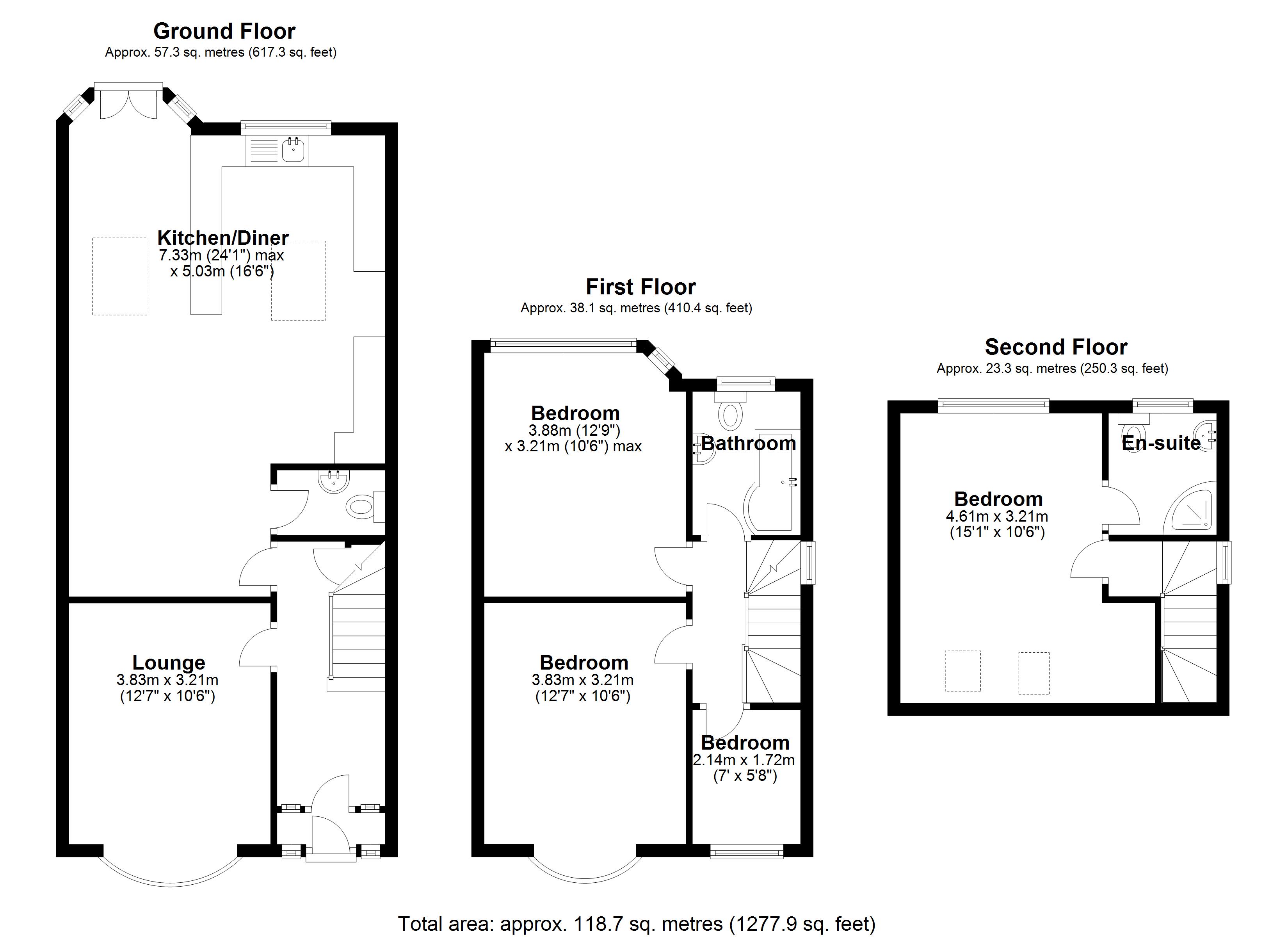 Floorplan for Wherretts Well Lane, Solihull