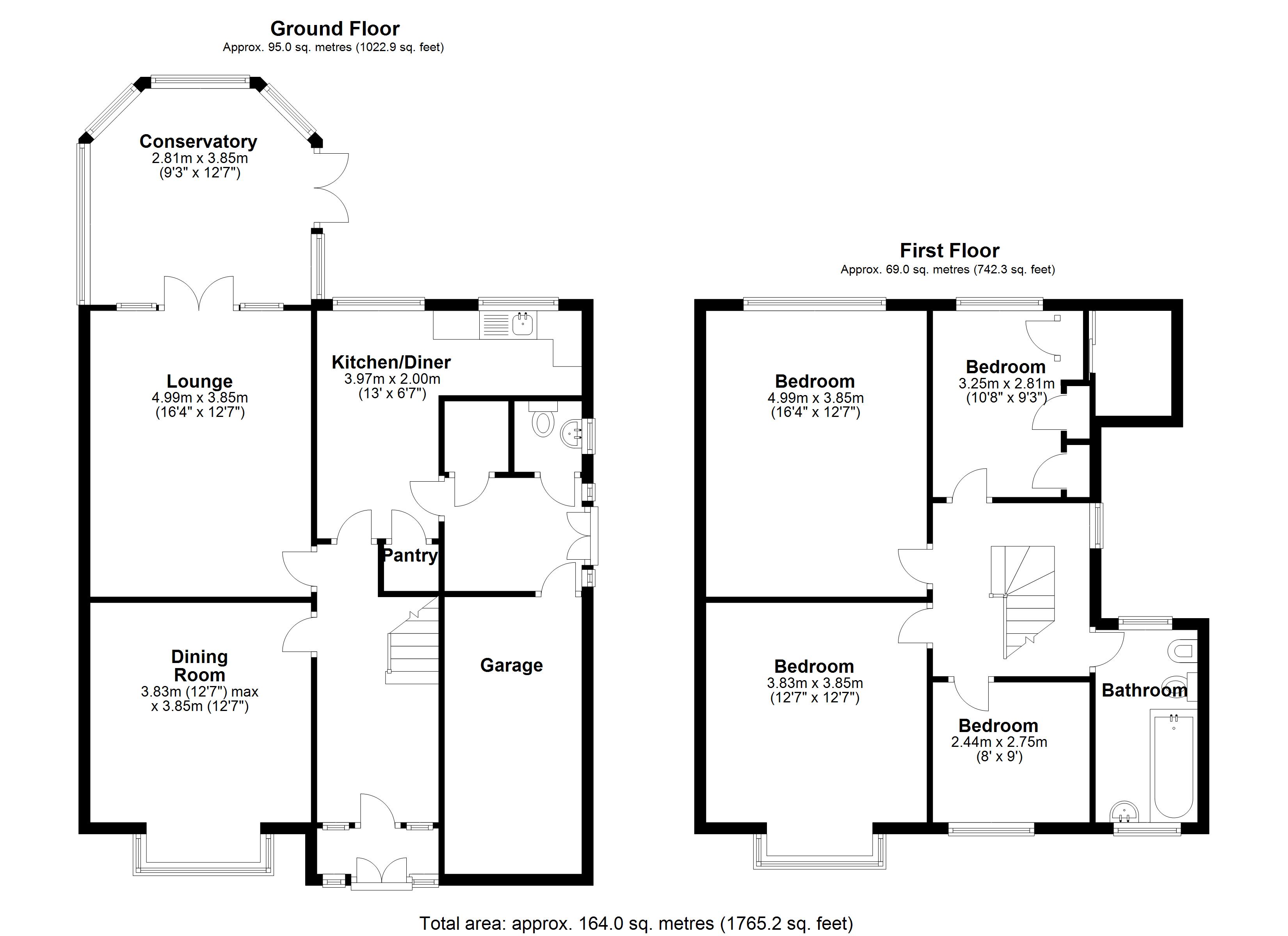 Floorplan for Manor Road, Solihull