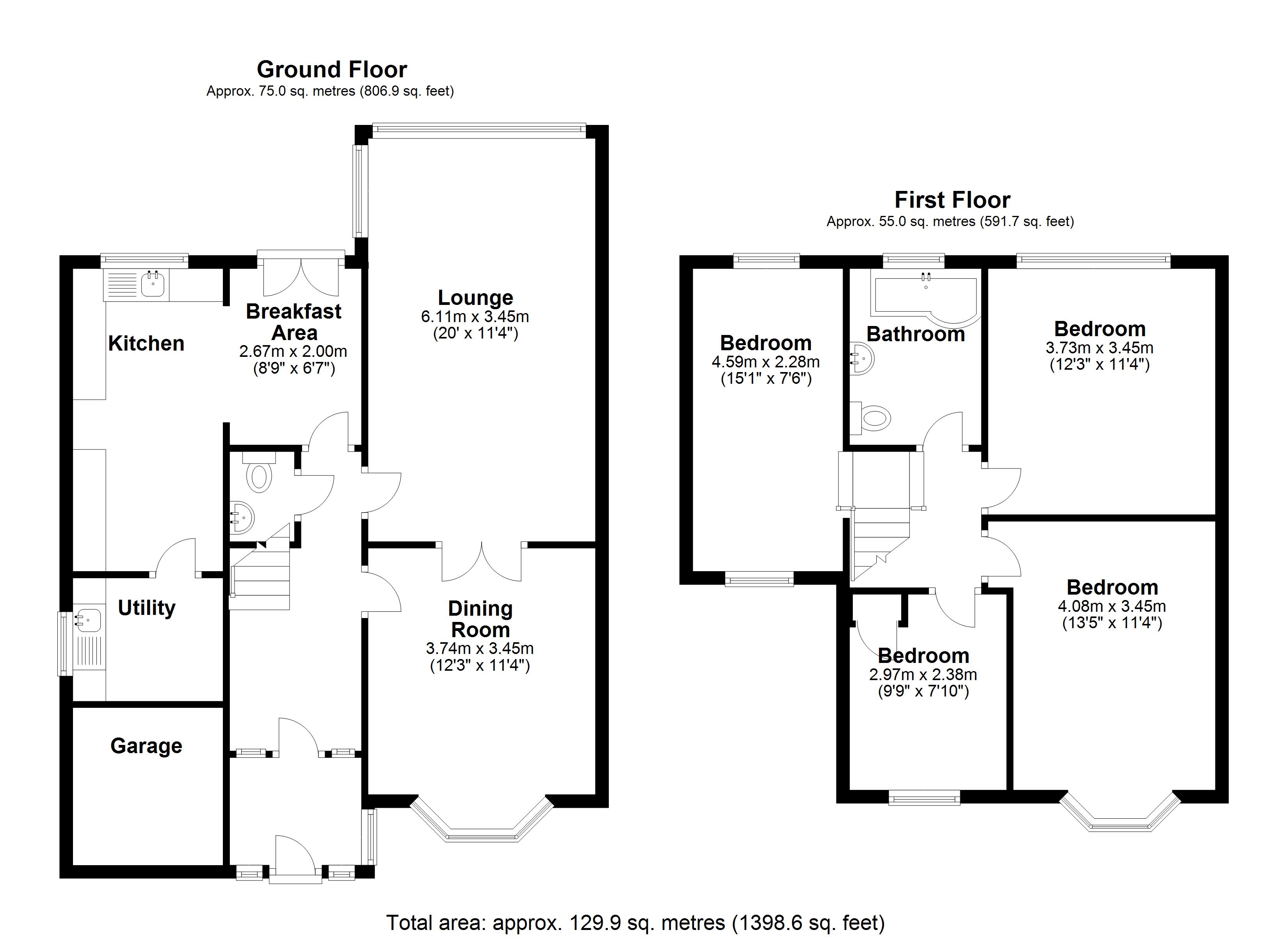 Floorplan for Stoneleigh Road, Solihull