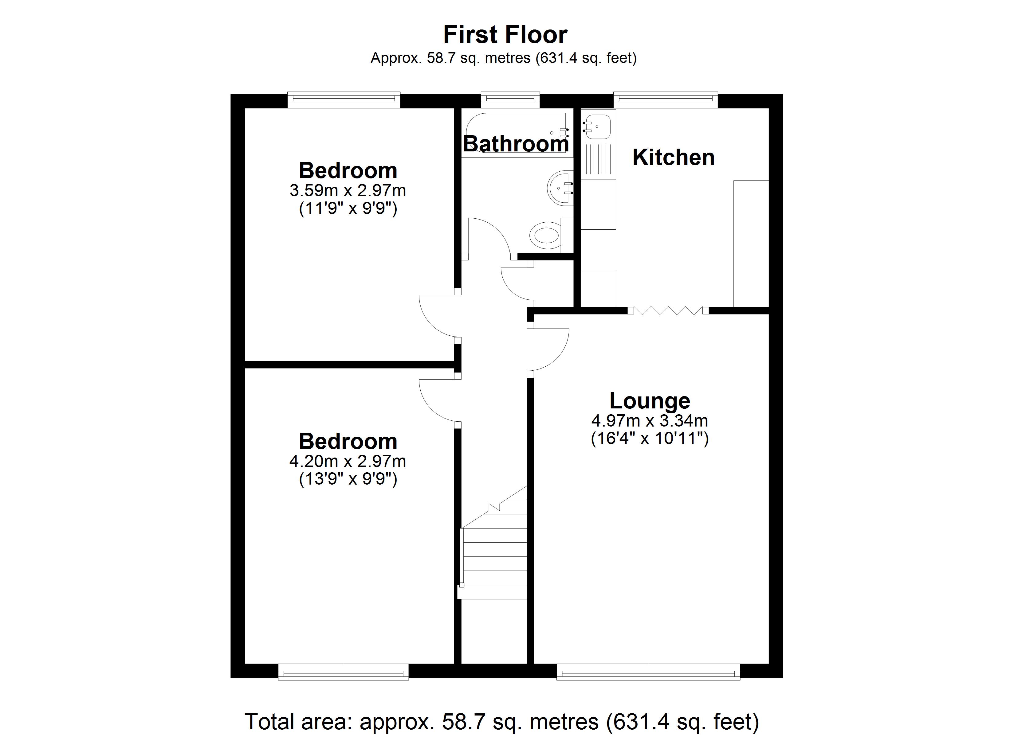 Floorplan for Langham Close, Birmingham