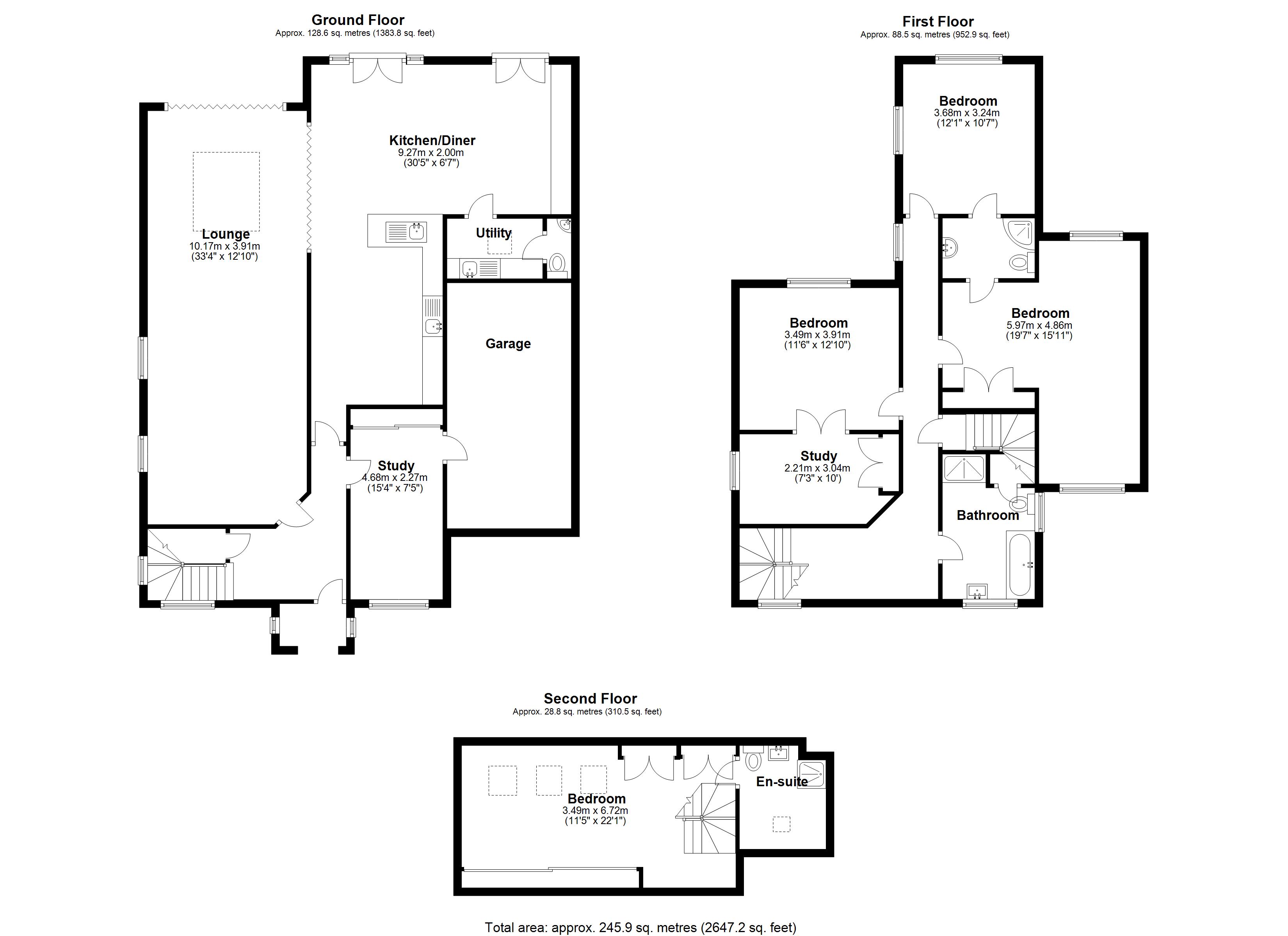 Floorplan for Whitefields Road, Solihull