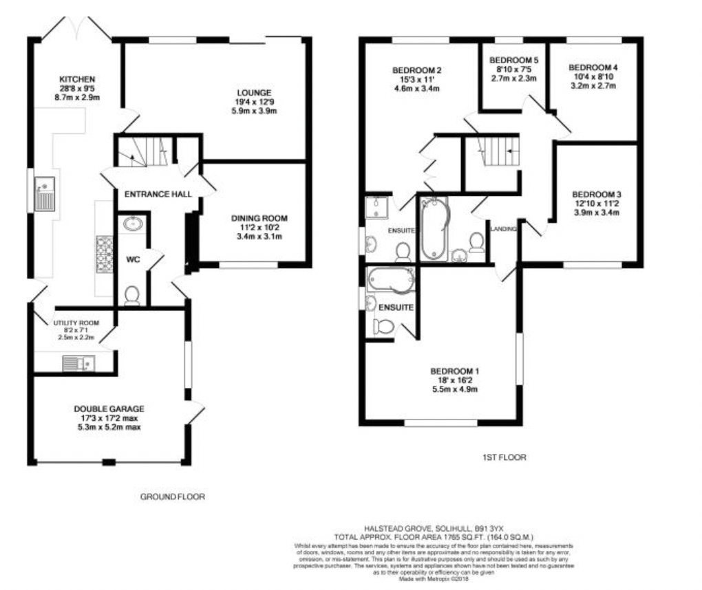 Floorplan for Halstead Grove, Solihull