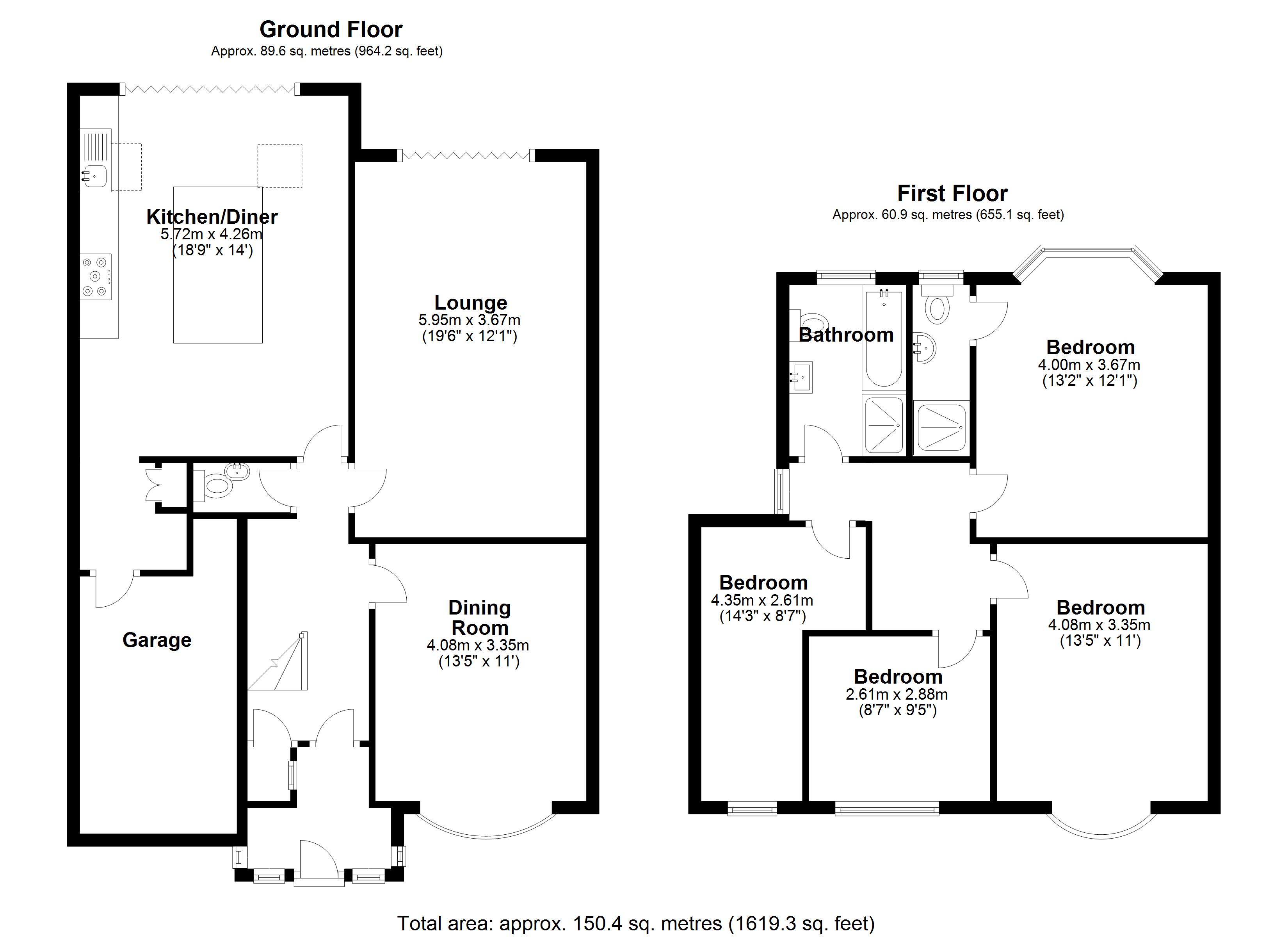 Floorplan for Bourton Road, Solihull