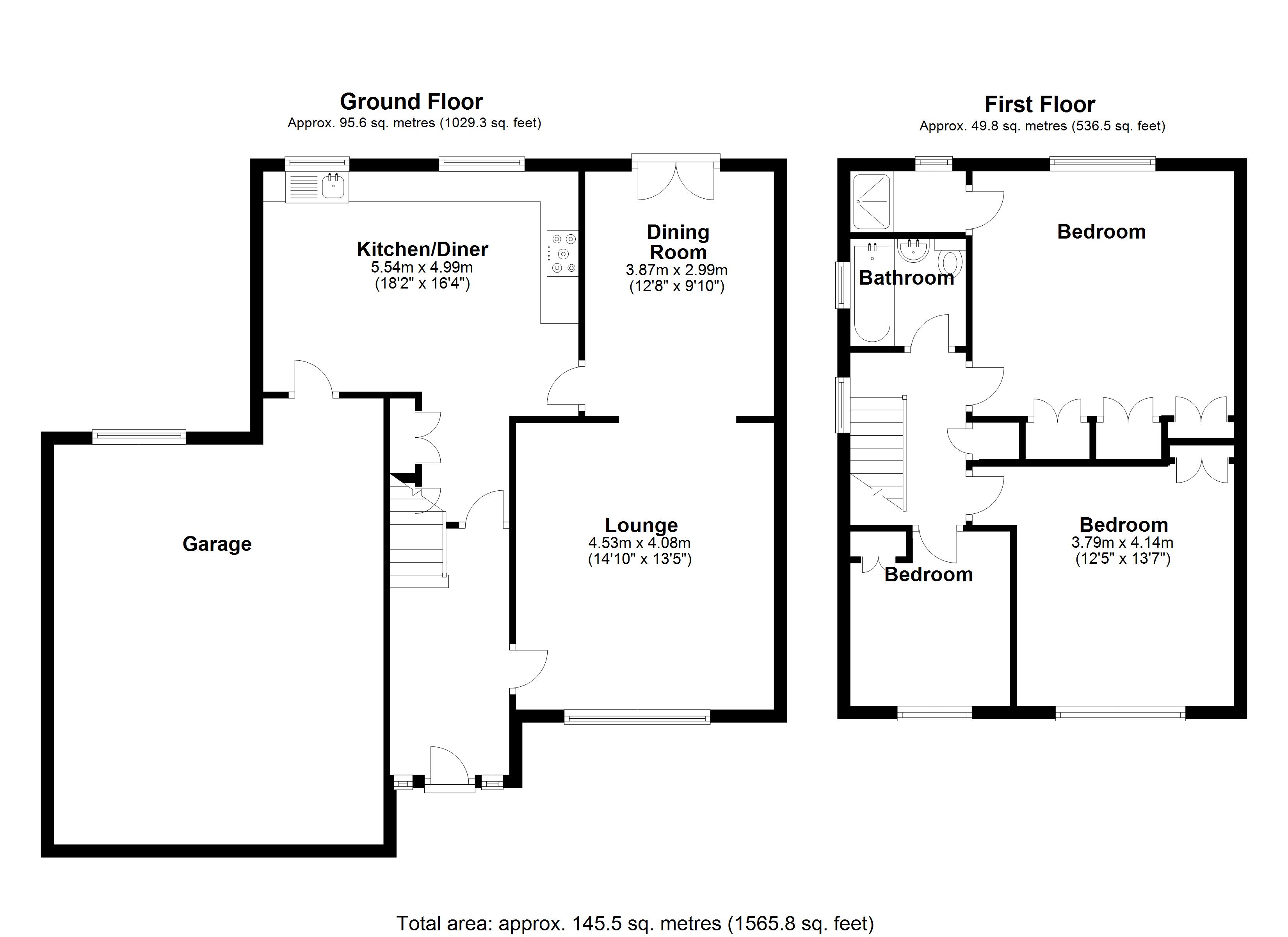 Floorplan for Inchford Road, Solihull