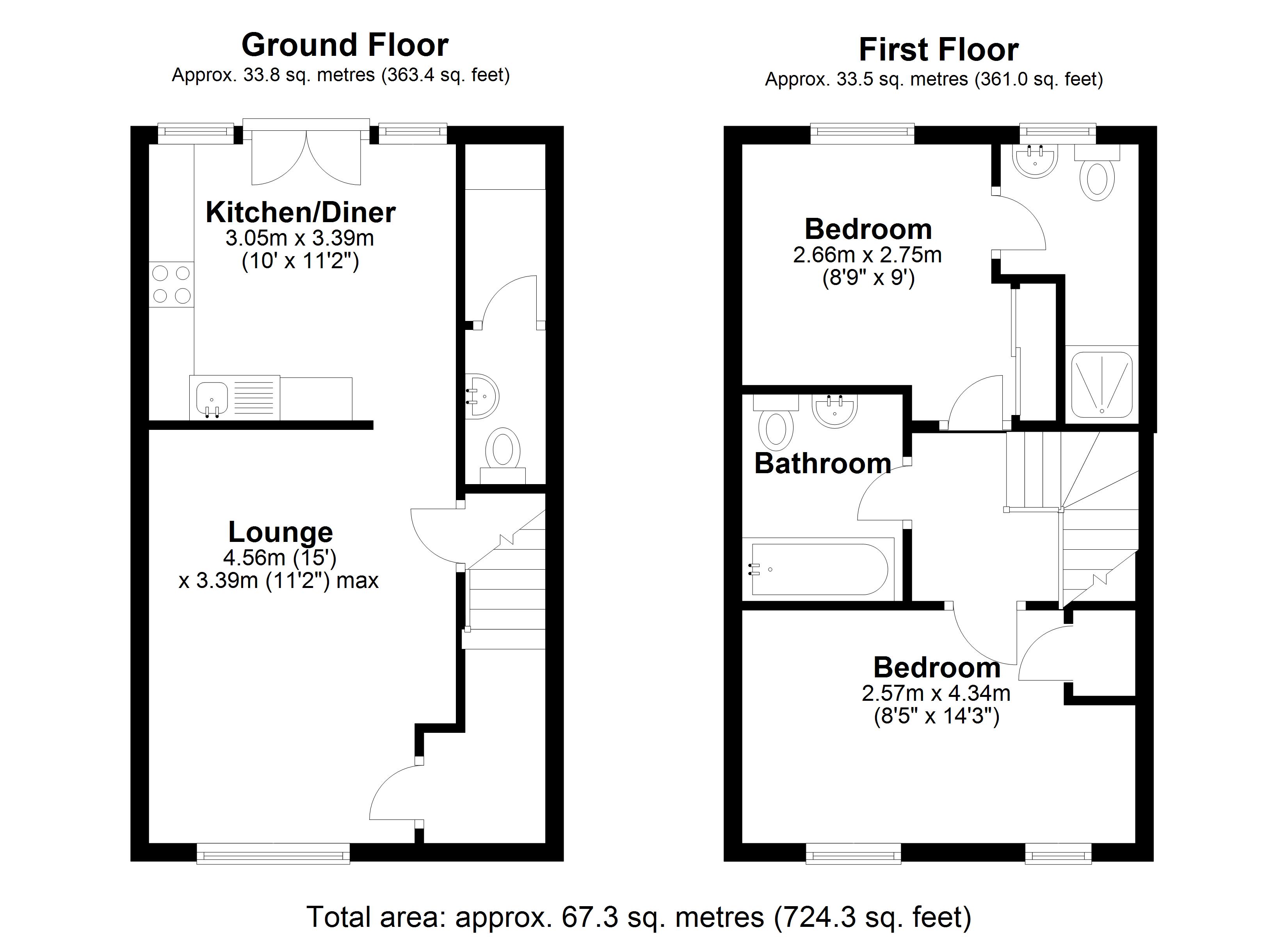 Floorplan for Archer Drive, Solihull