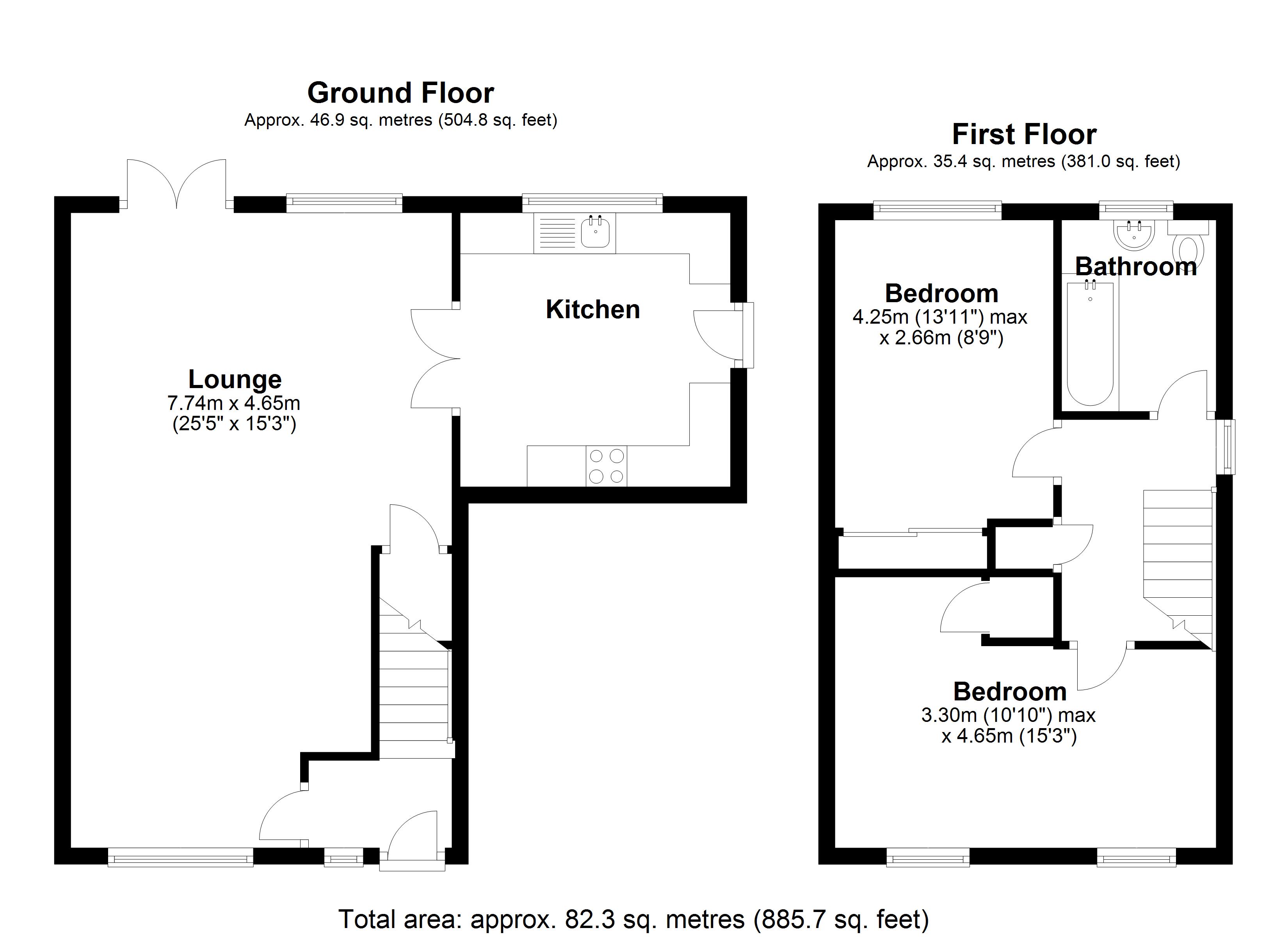 Floorplan for Sandbarn Close, Solihull