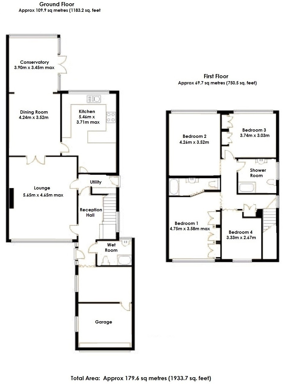 Floorplan for Coppice Road, Solihull