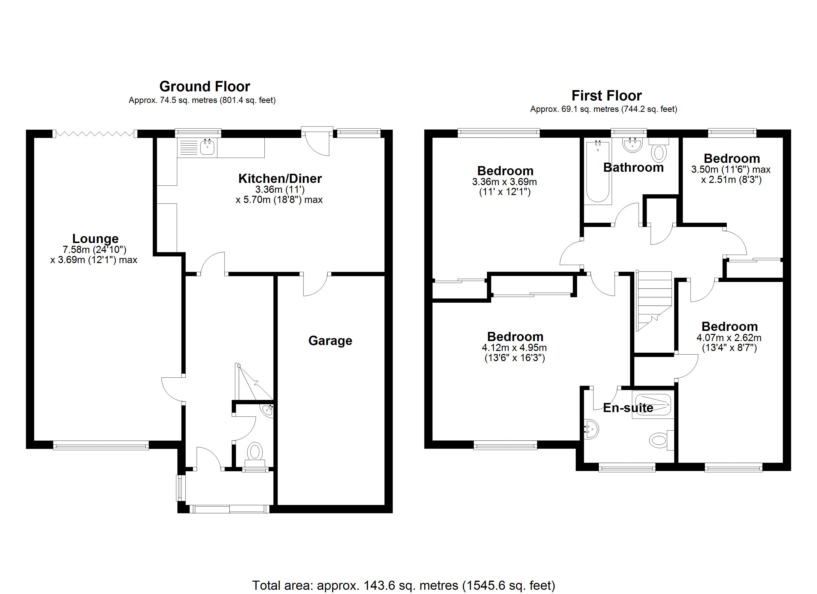 Floorplan for Barnfield Drive, Solihull