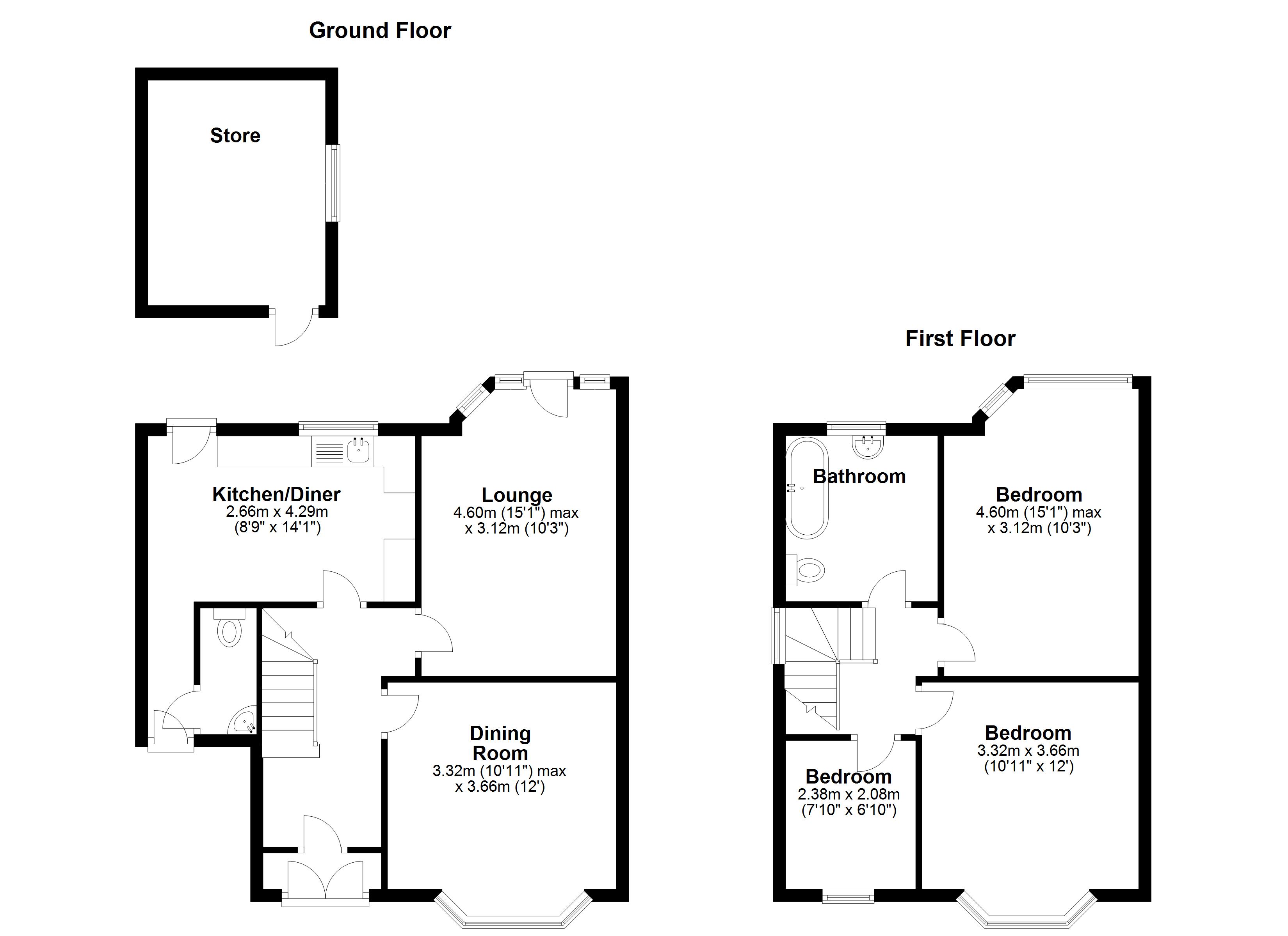 Floorplan for Knightsbridge Road, Solihull