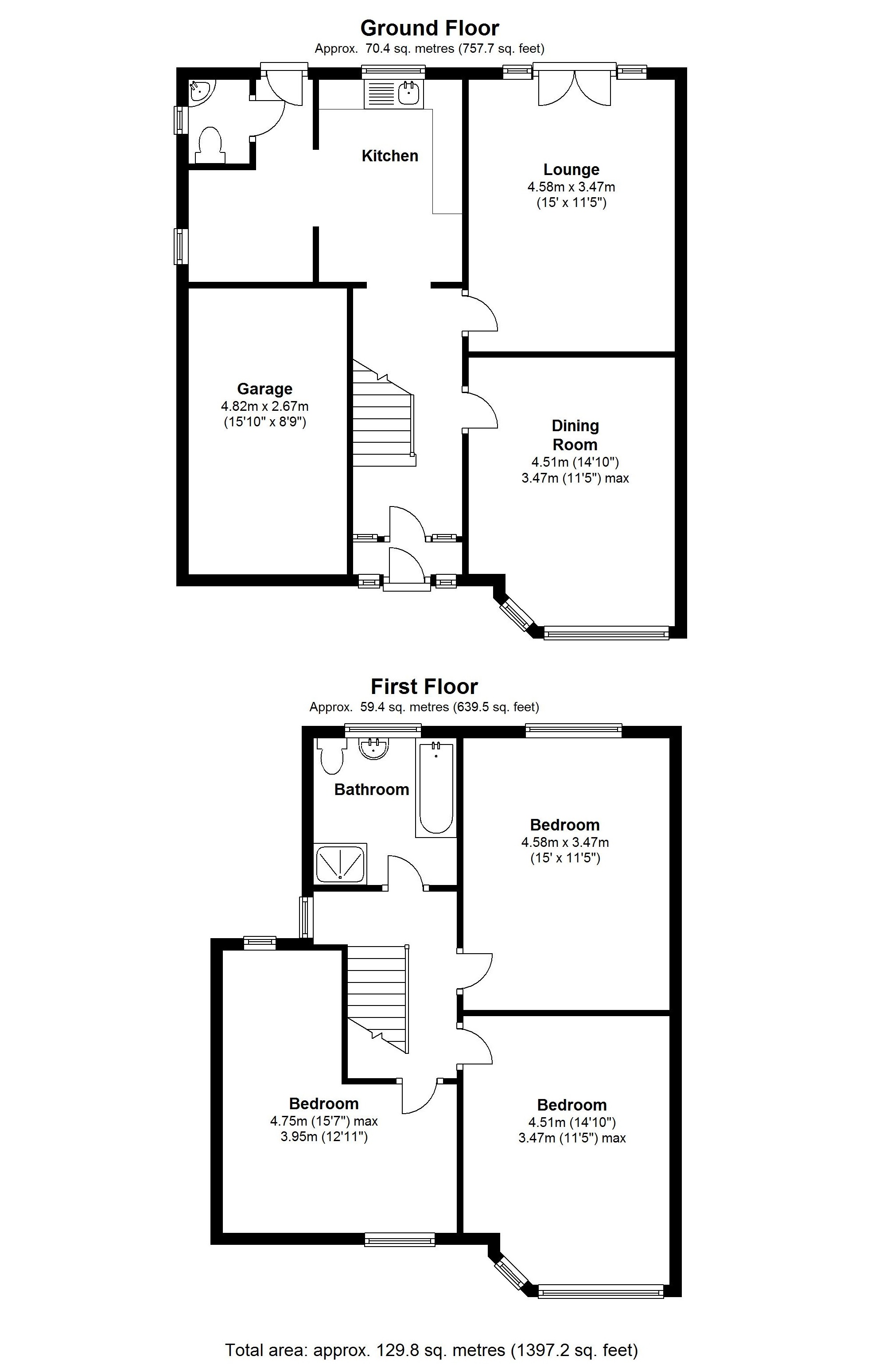 Floorplan for Ravenscroft Road, Solihull